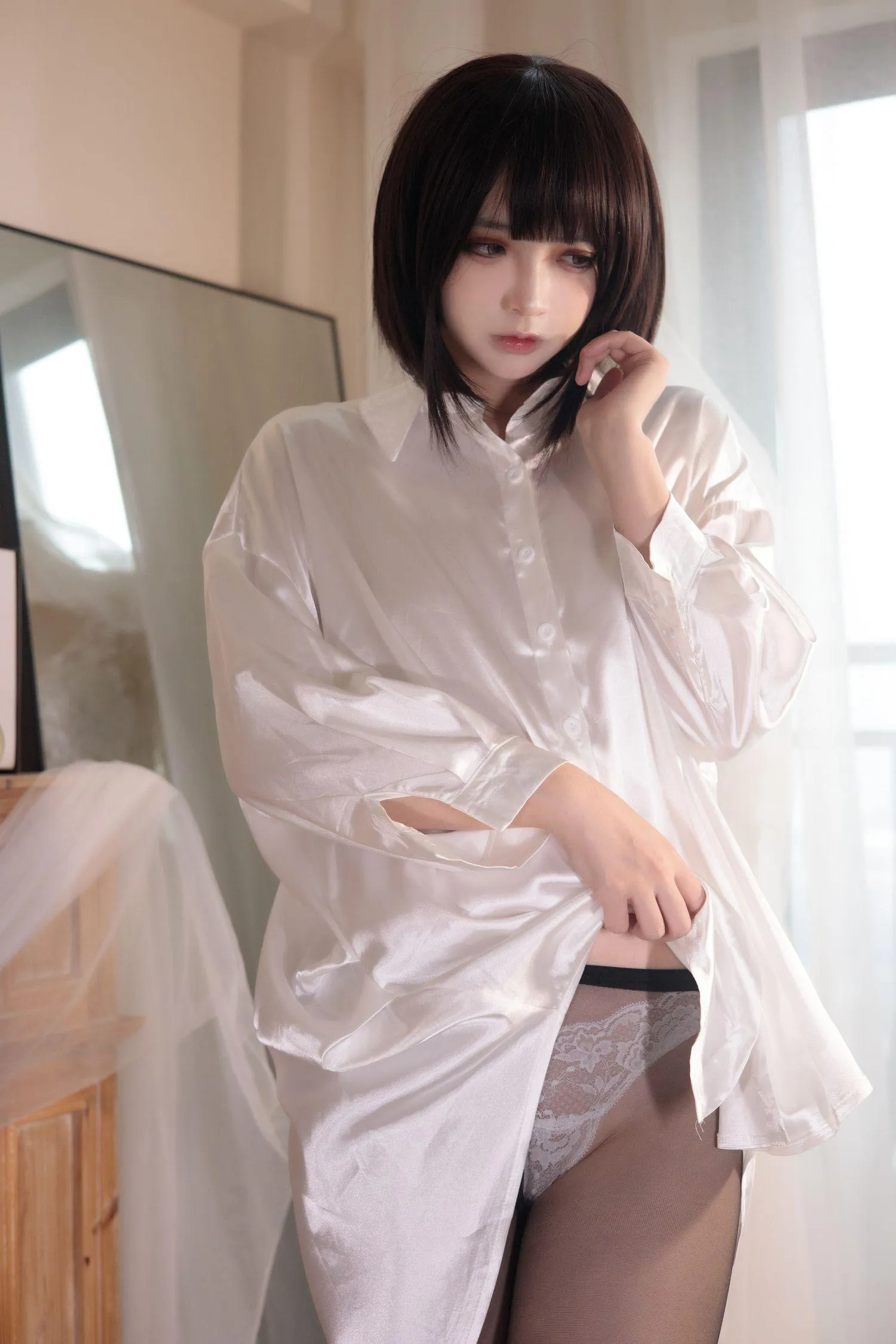 疯猫ss – NO.93 白衬衫少女 [80P]插图3