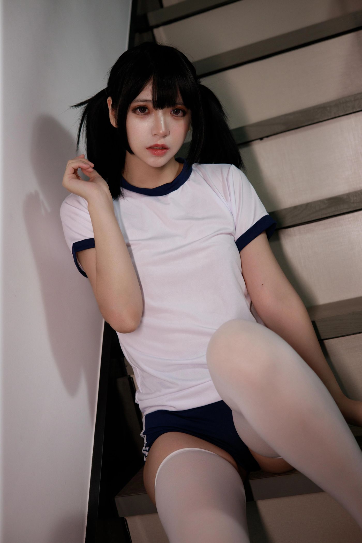 疯猫ss – NO.97 白色情人节福袋 体操服 [40P]插图5
