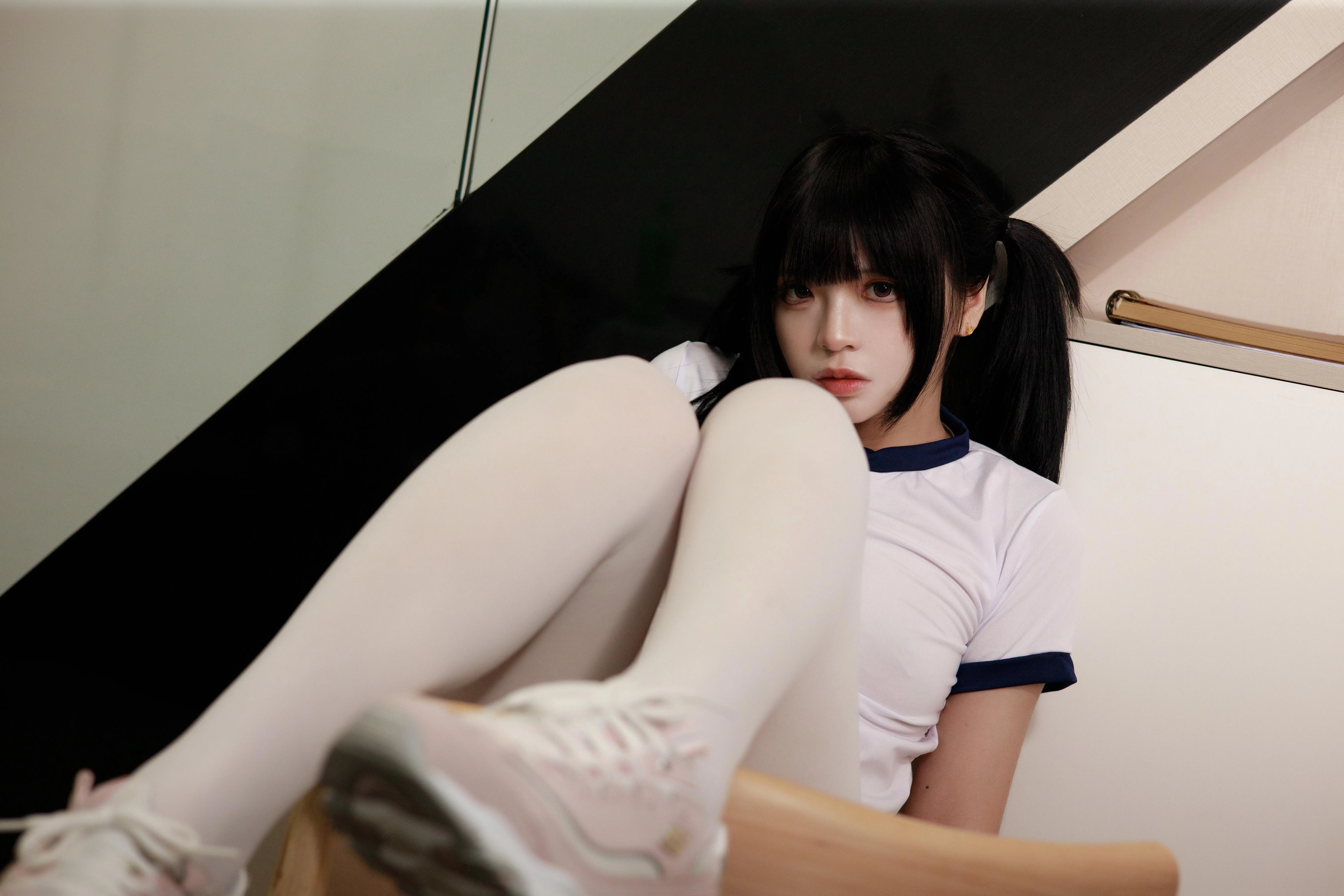 疯猫ss – NO.97 白色情人节福袋 体操服 [40P]插图3
