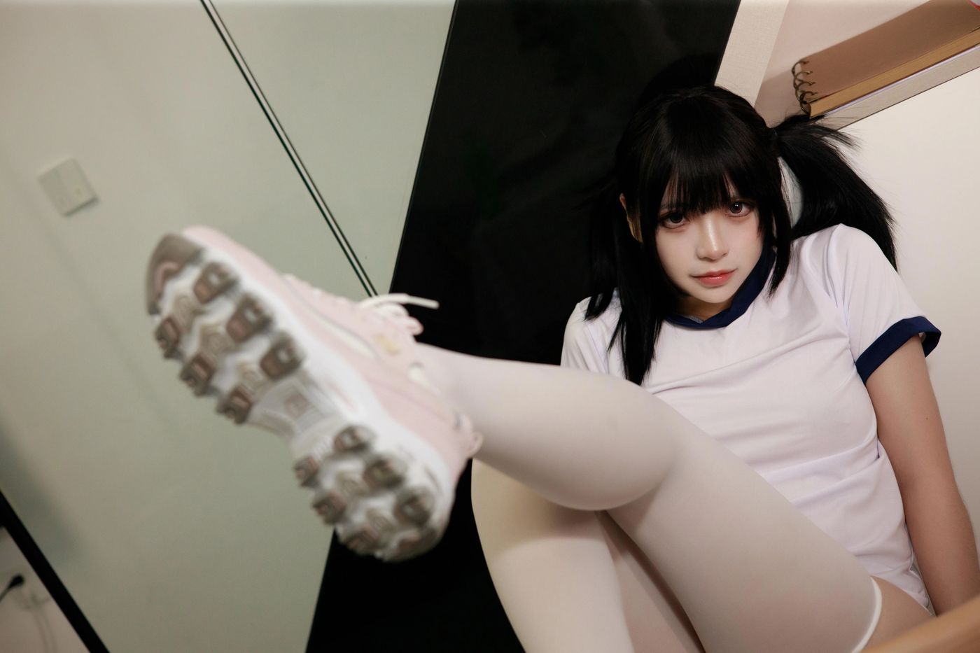 疯猫ss – NO.97 白色情人节福袋 体操服 [40P]插图4