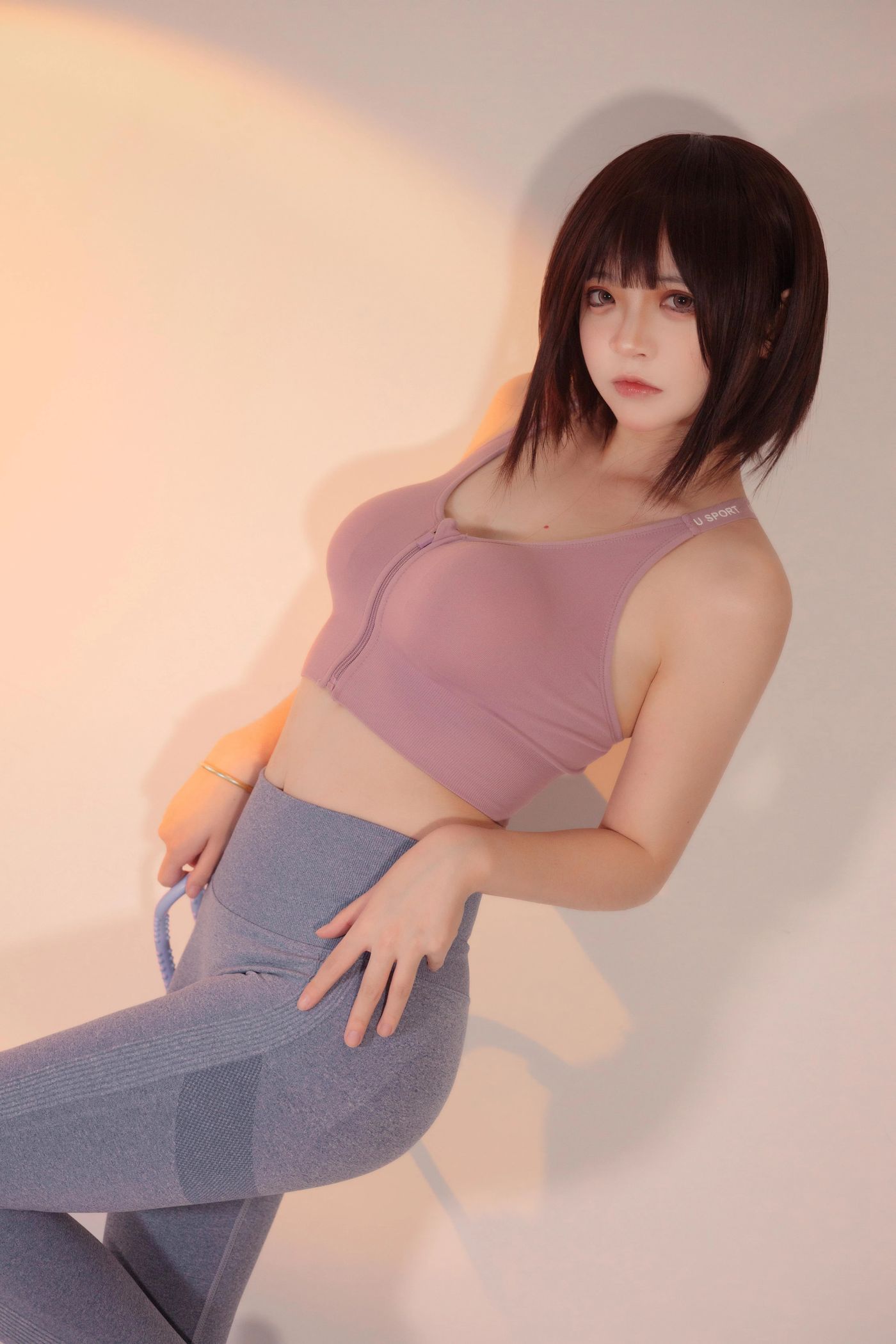 疯猫ss – NO.98 白色情人节福袋 运动衣 [40P]插图9