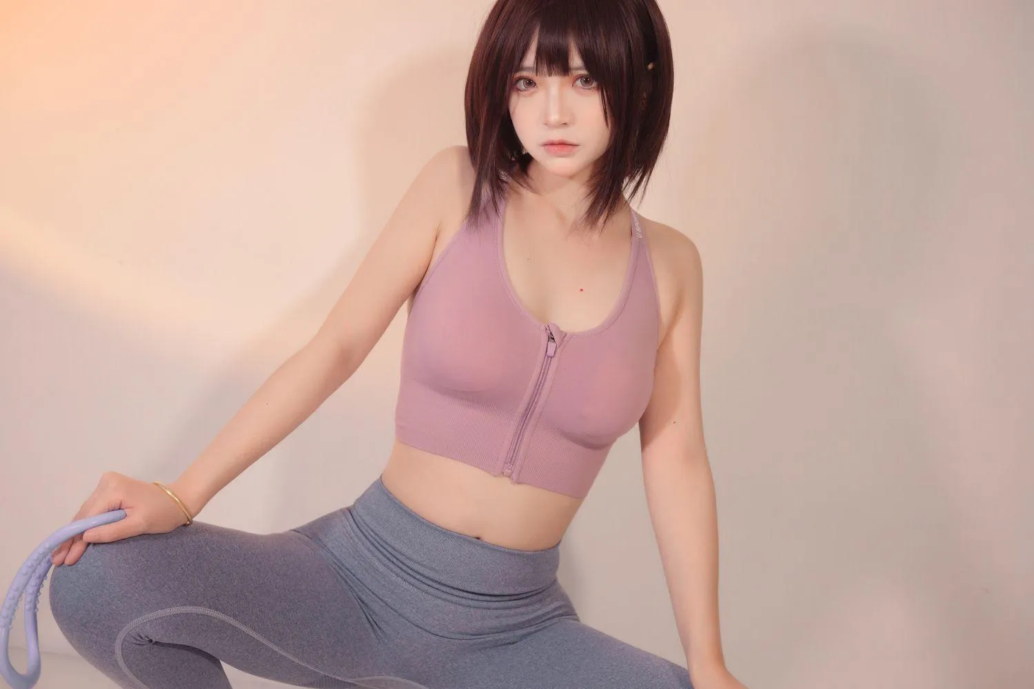 疯猫ss – NO.98 白色情人节福袋 运动衣 [40P]插图5