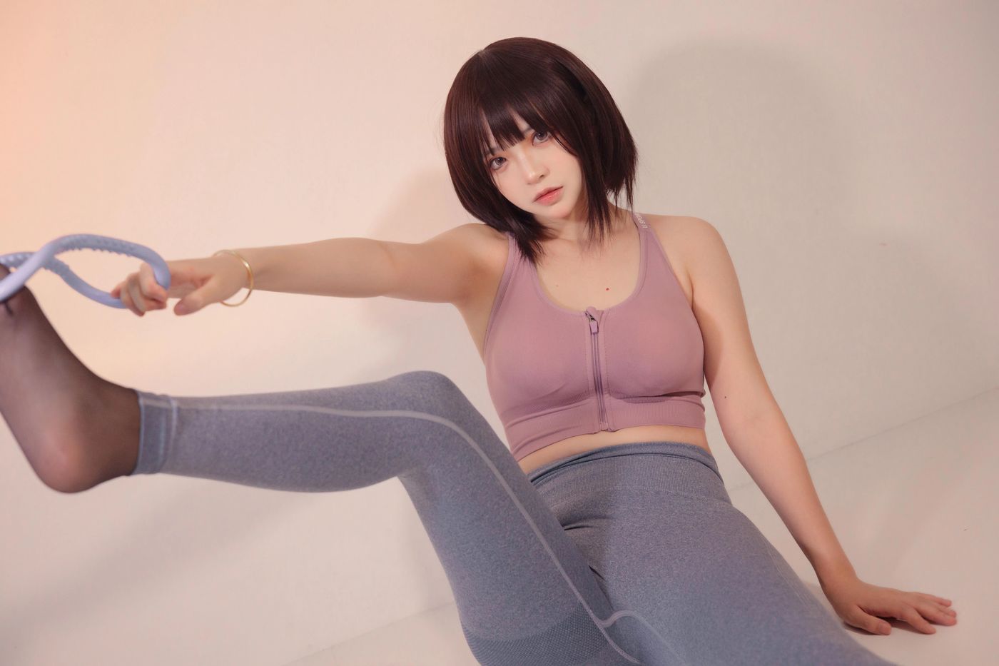 疯猫ss – NO.98 白色情人节福袋 运动衣 [40P]插图4