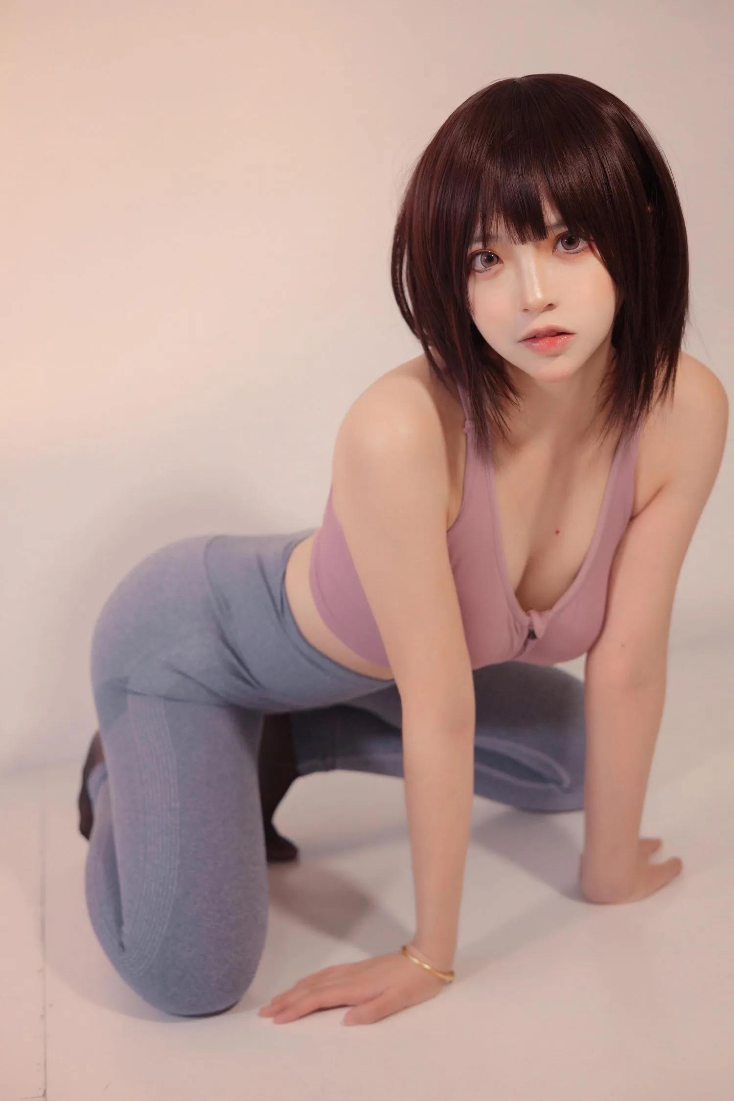 疯猫ss – NO.98 白色情人节福袋 运动衣 [40P]插图9