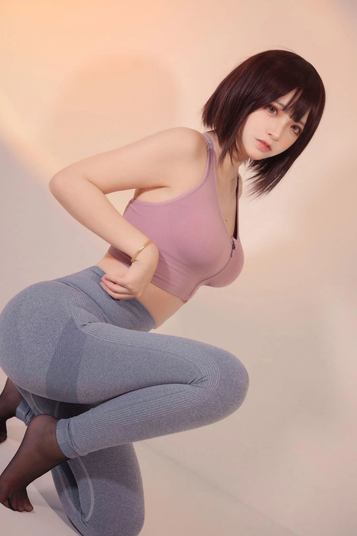疯猫ss – NO.98 白色情人节福袋 运动衣 [40P]插图8