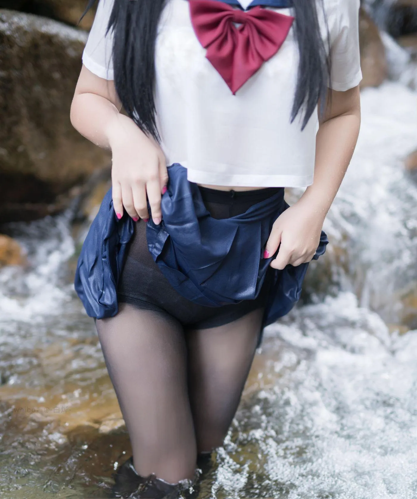 白烨 – NO.05 湿身JK-图片 [98P]插图2