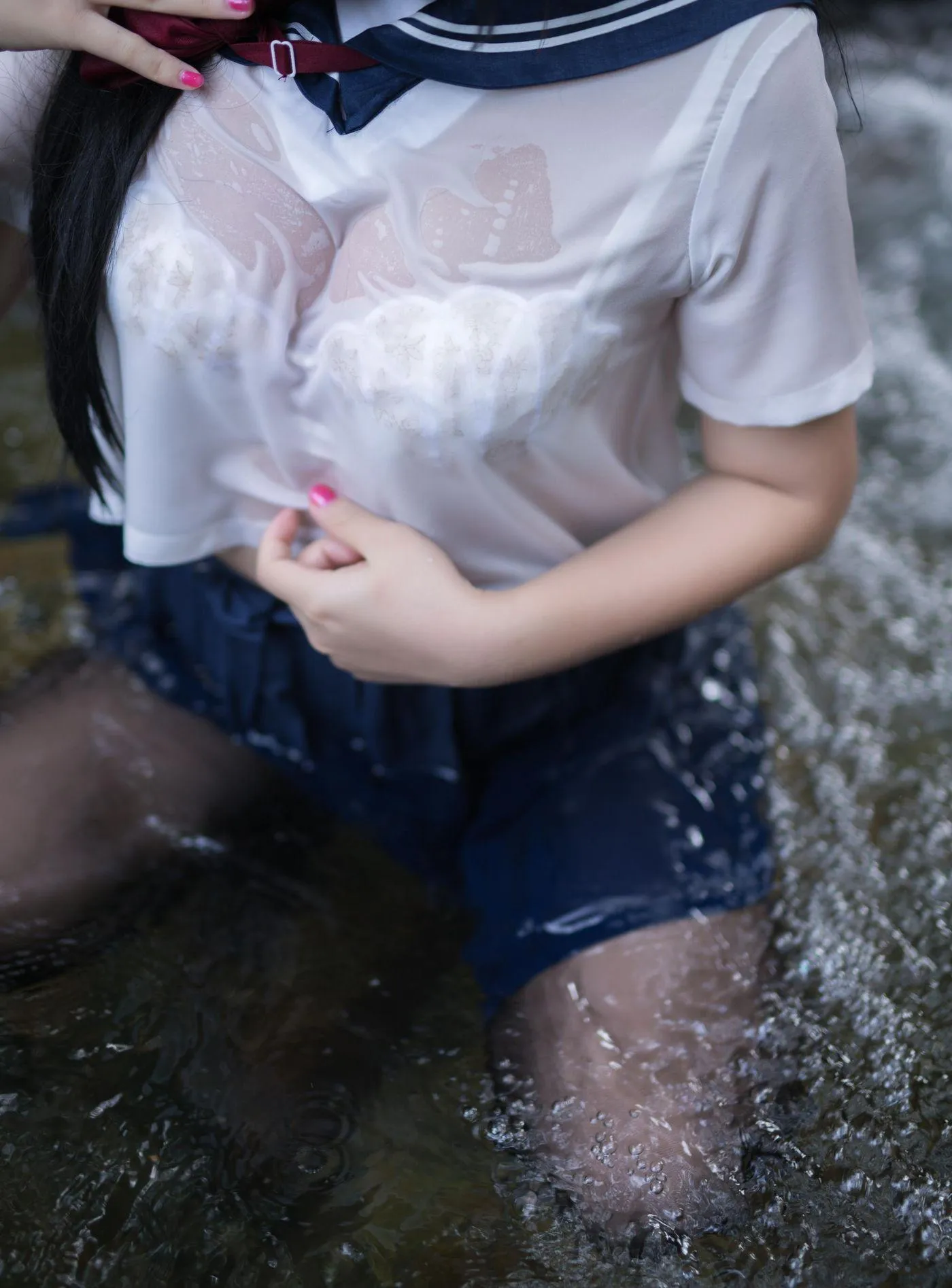 白烨 – NO.05 湿身JK-图片 [98P]插图8