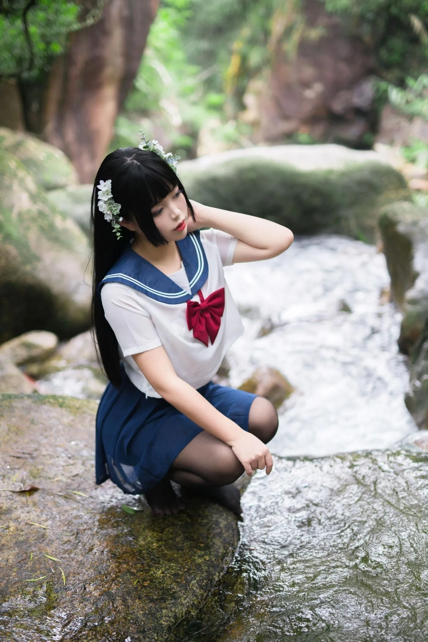 白烨 – NO.05 湿身JK-图片 [98P]插图2