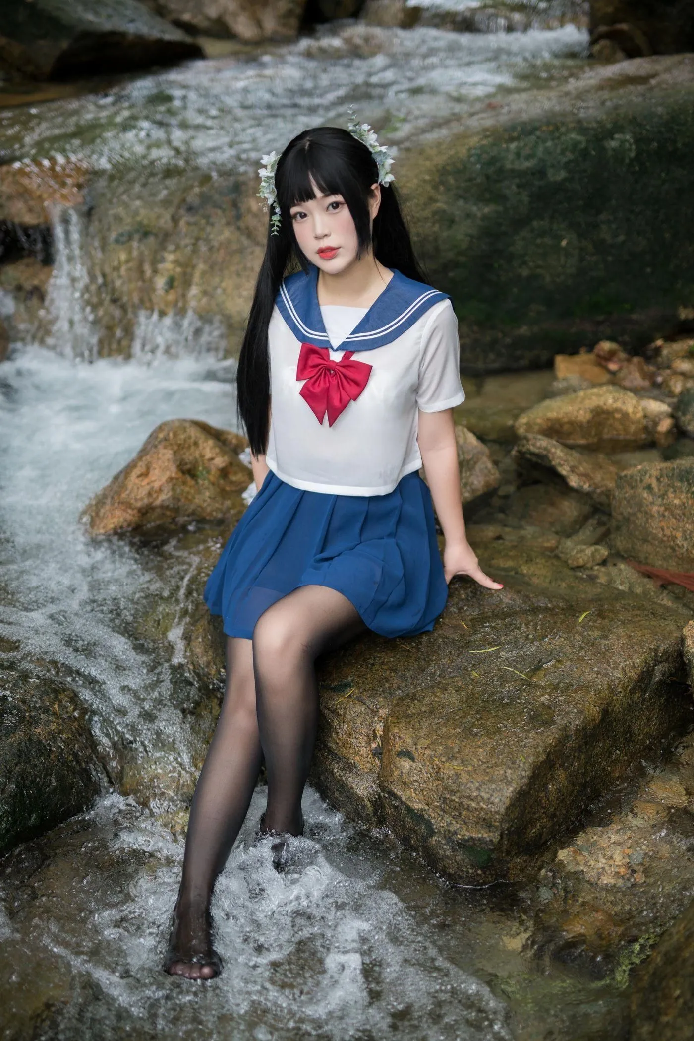 白烨 – NO.05 湿身JK-图片 [98P]插图5