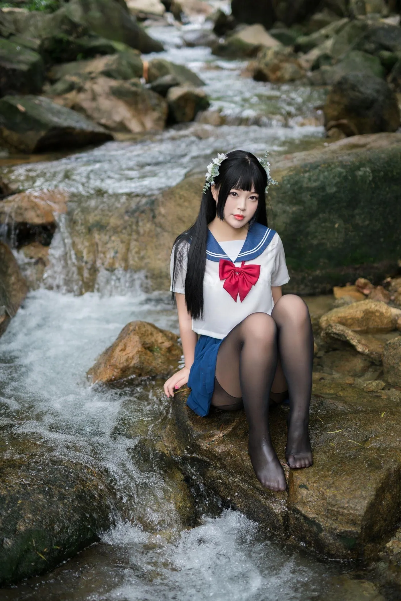 白烨 – NO.05 湿身JK-图片 [98P]插图6