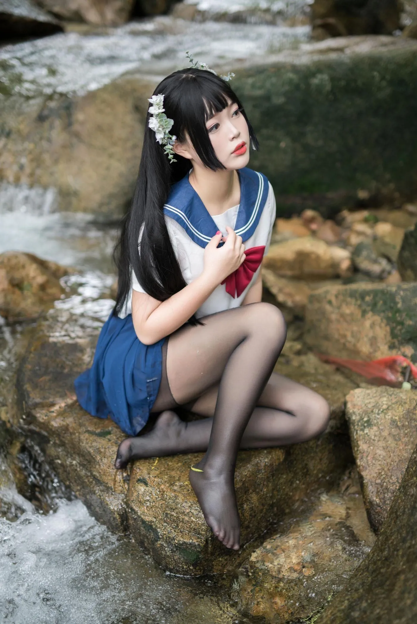 白烨 – NO.05 湿身JK-图片 [98P]插图6