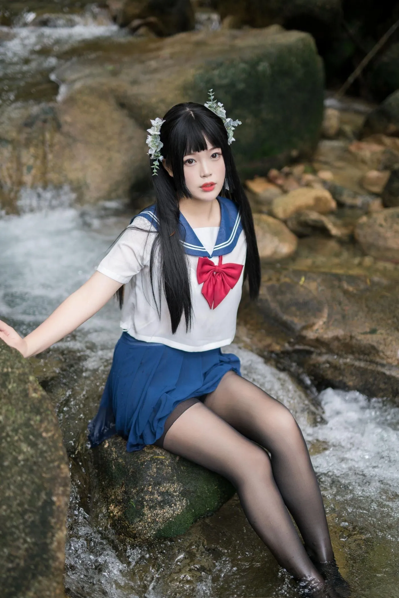白烨 – NO.05 湿身JK-图片 [98P]插图9