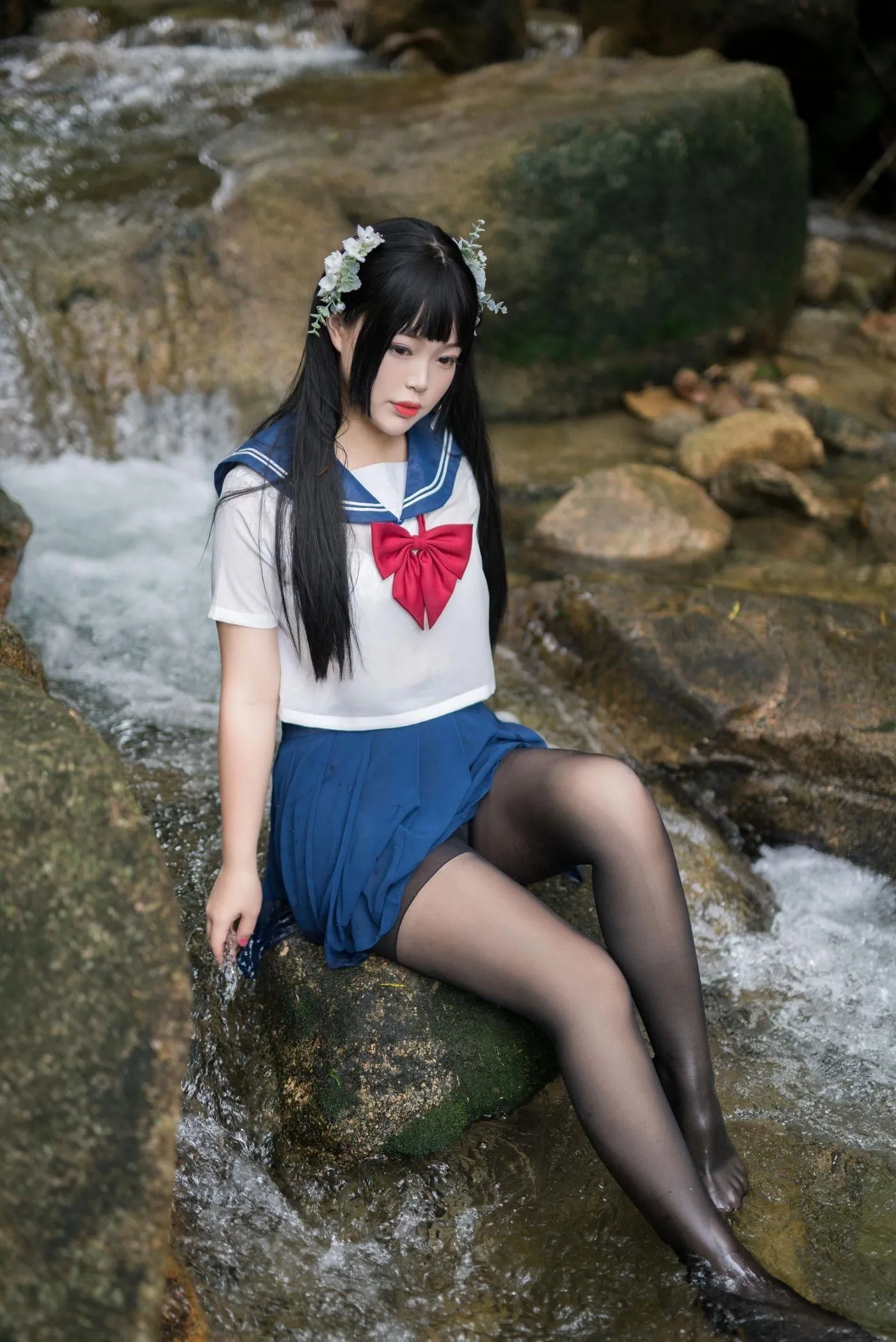 白烨 – NO.05 湿身JK-图片 [98P]插图