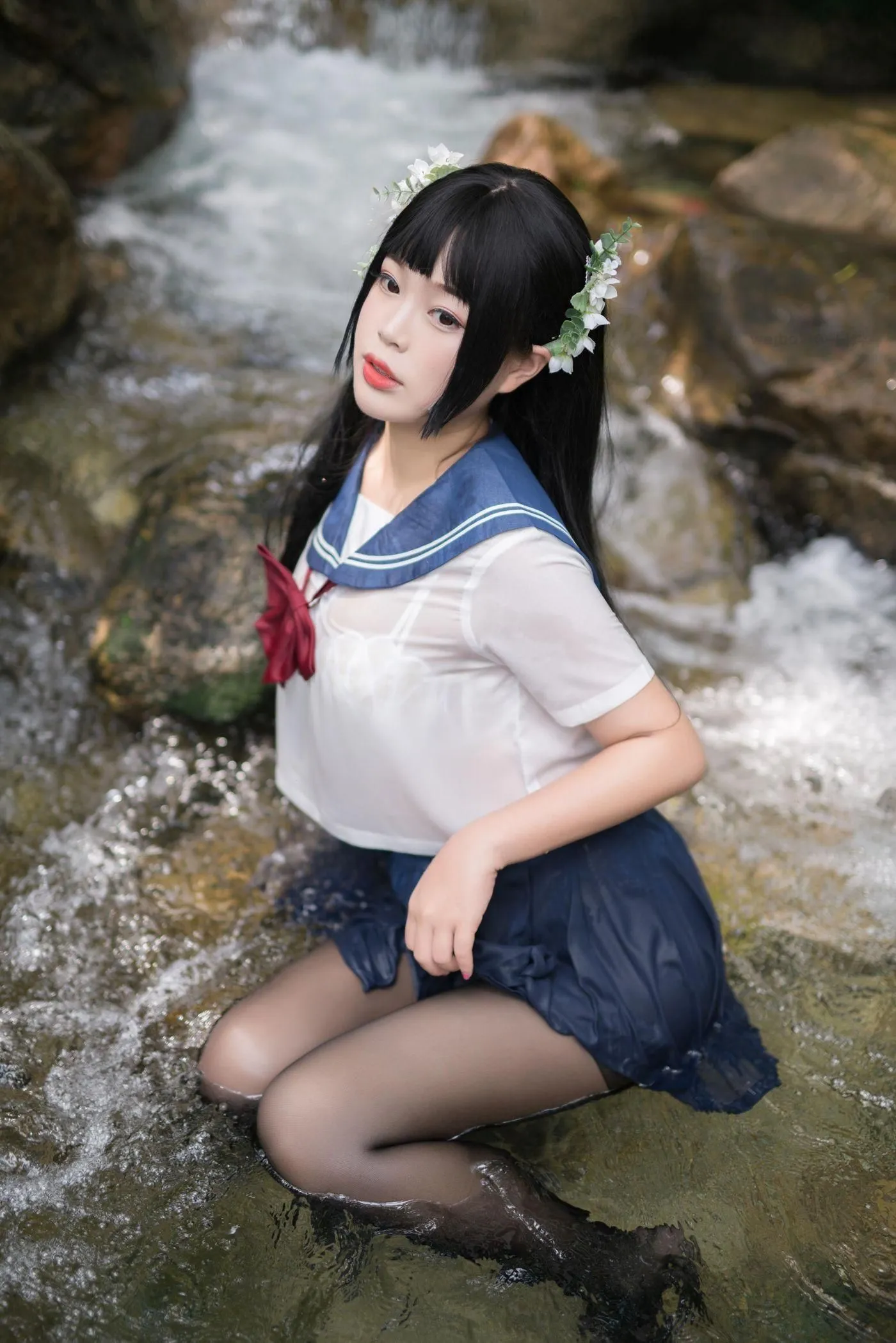 白烨 – NO.05 湿身JK-图片 [98P]插图6