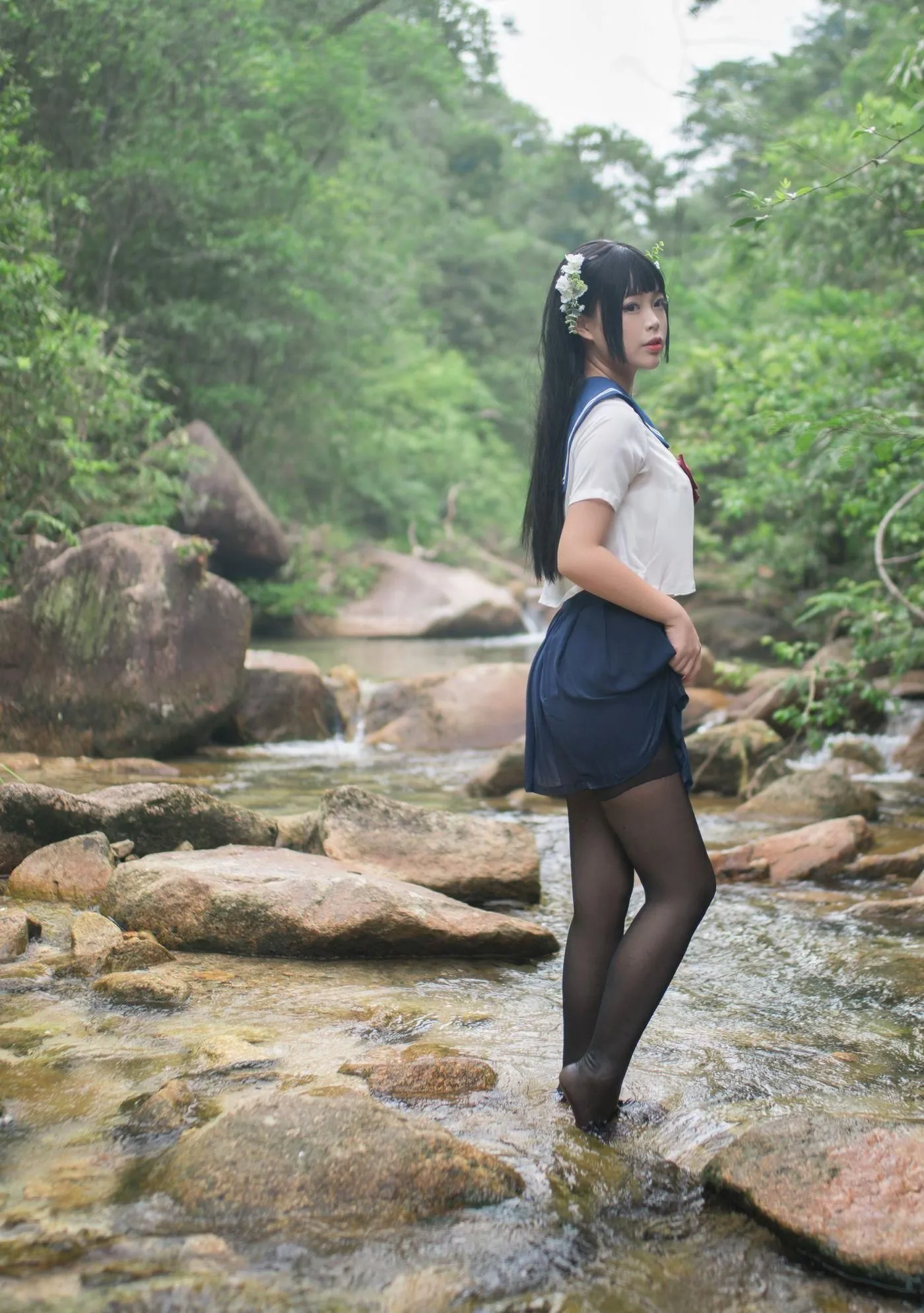 白烨 – NO.05 湿身JK-图片 [98P]插图8