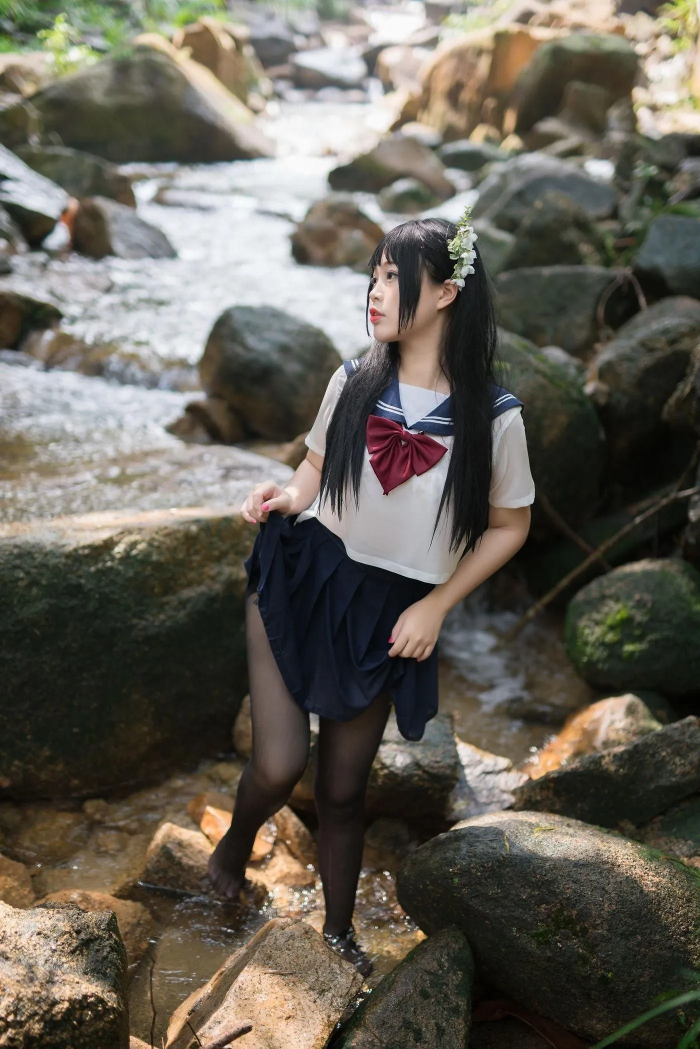 白烨 – NO.05 湿身JK-图片 [98P]插图2
