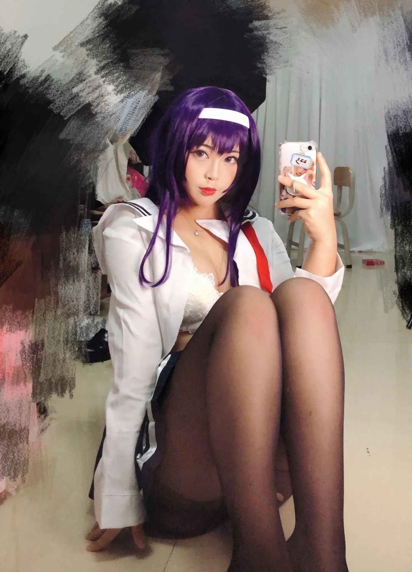 白烨 – NO.11 学姐校服自拍 [26P]插图