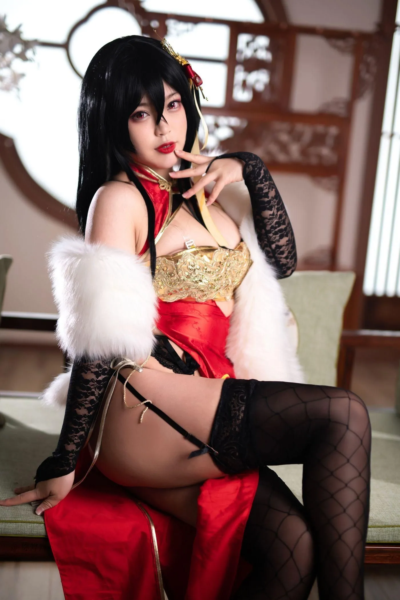 白烨 – NO.17 大凤旗袍新年限定 [63P]插图