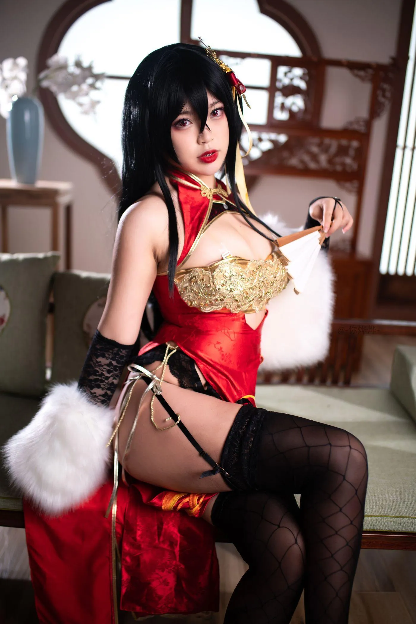 白烨 – NO.17 大凤旗袍新年限定 [63P]插图4