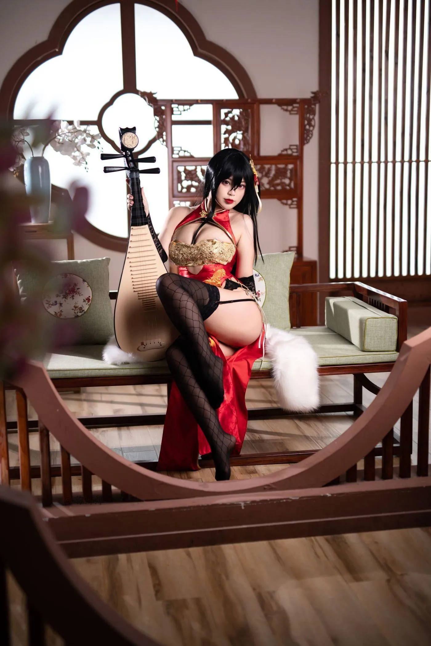 白烨 – NO.17 大凤旗袍新年限定 [63P]插图3