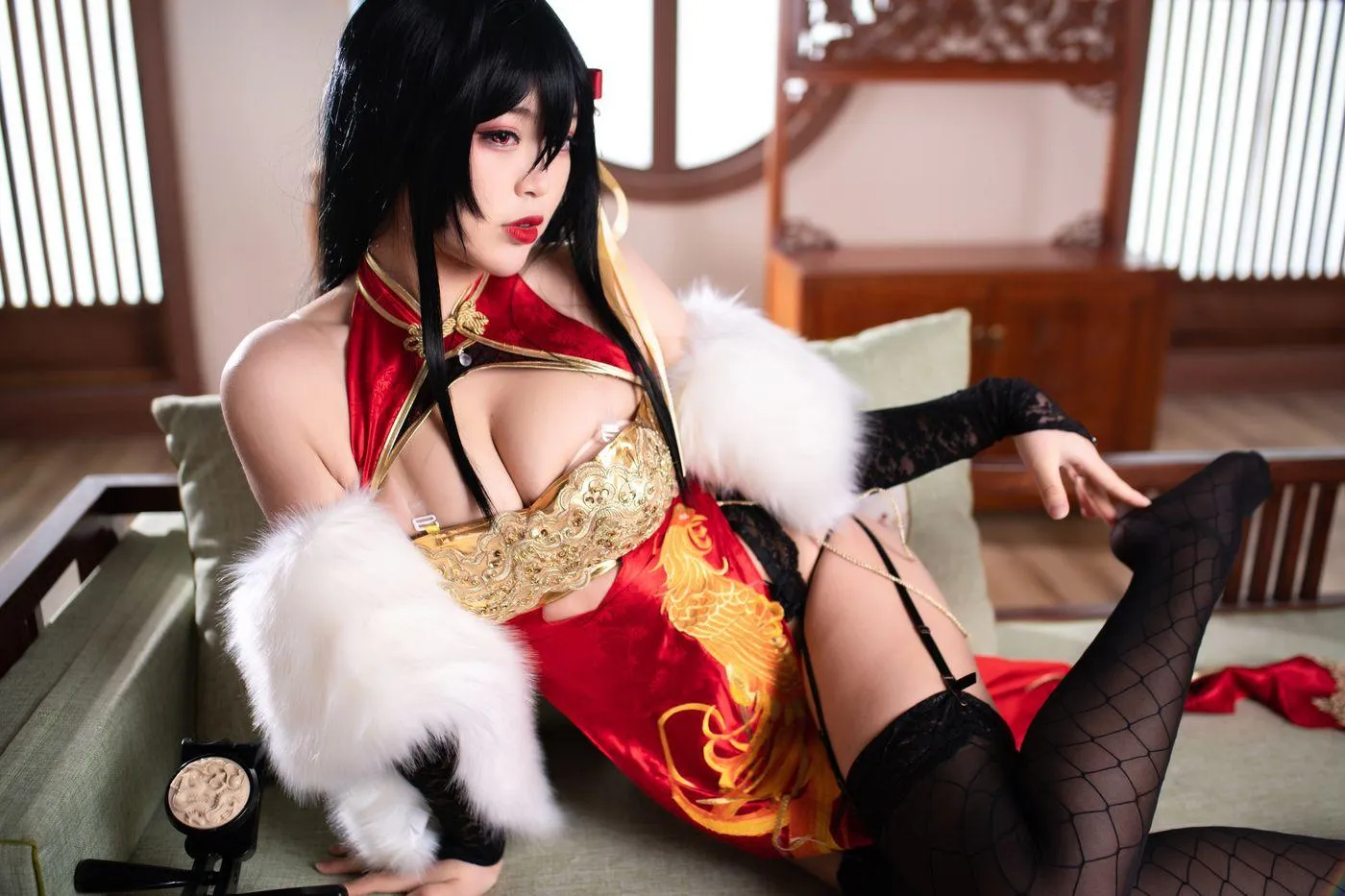 白烨 – NO.17 大凤旗袍新年限定 [63P]插图4