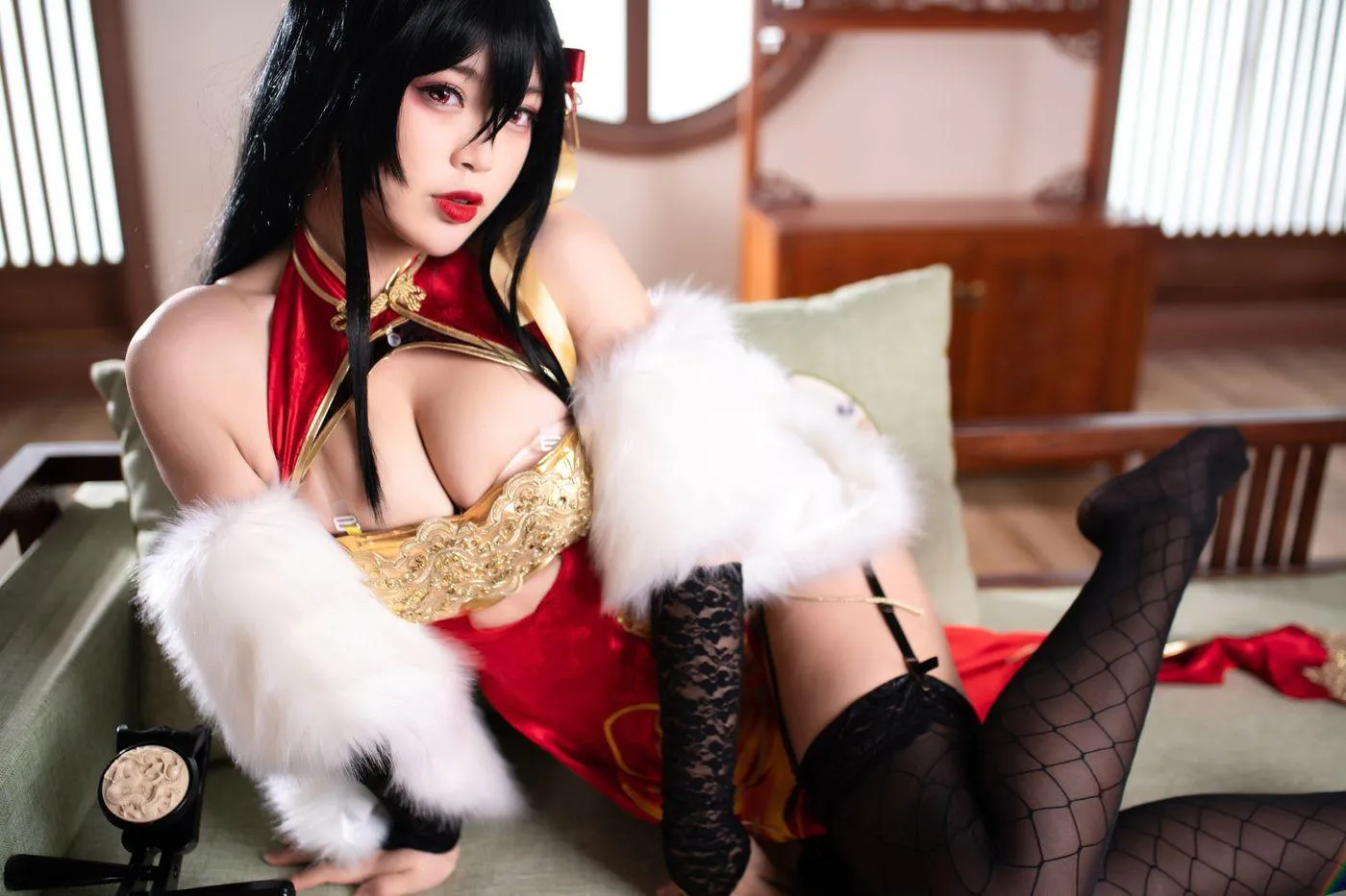 白烨 – NO.17 大凤旗袍新年限定 [63P]插图5