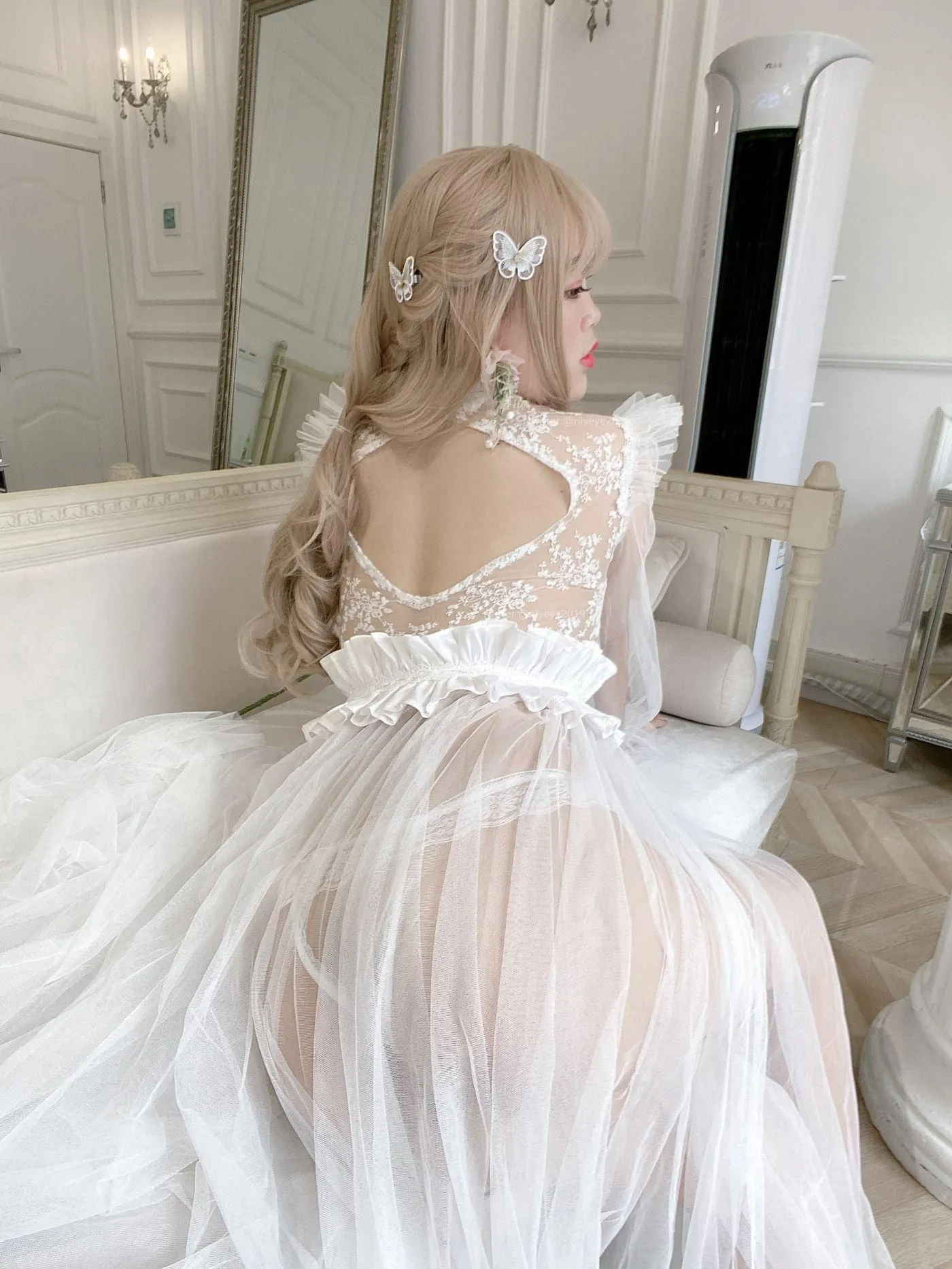 白烨 – NO.31 珍珠花嫁-自拍1 [20P]插图8