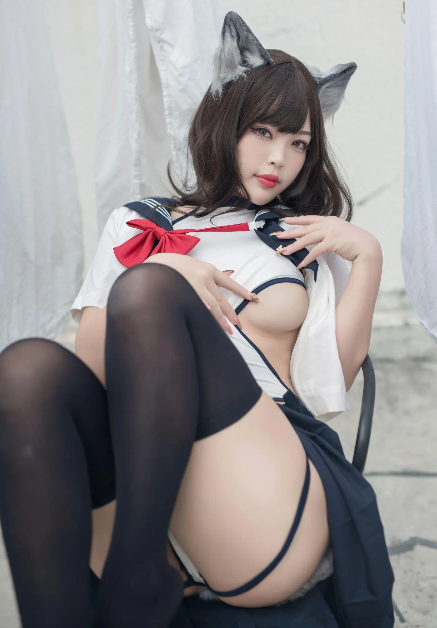 白烨烨 – NO.47 魅惑狼姐姐-室外 [63P]插图4