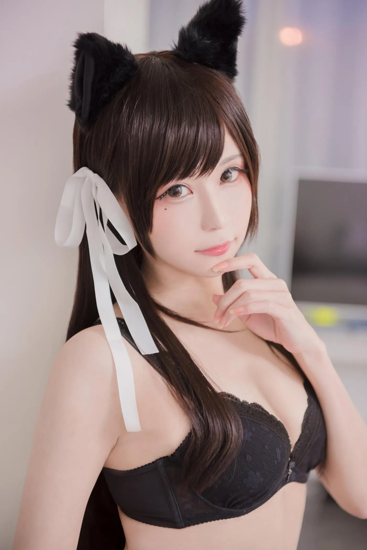 白神泱 – NO.04 黑色内衣 [11P]插图6