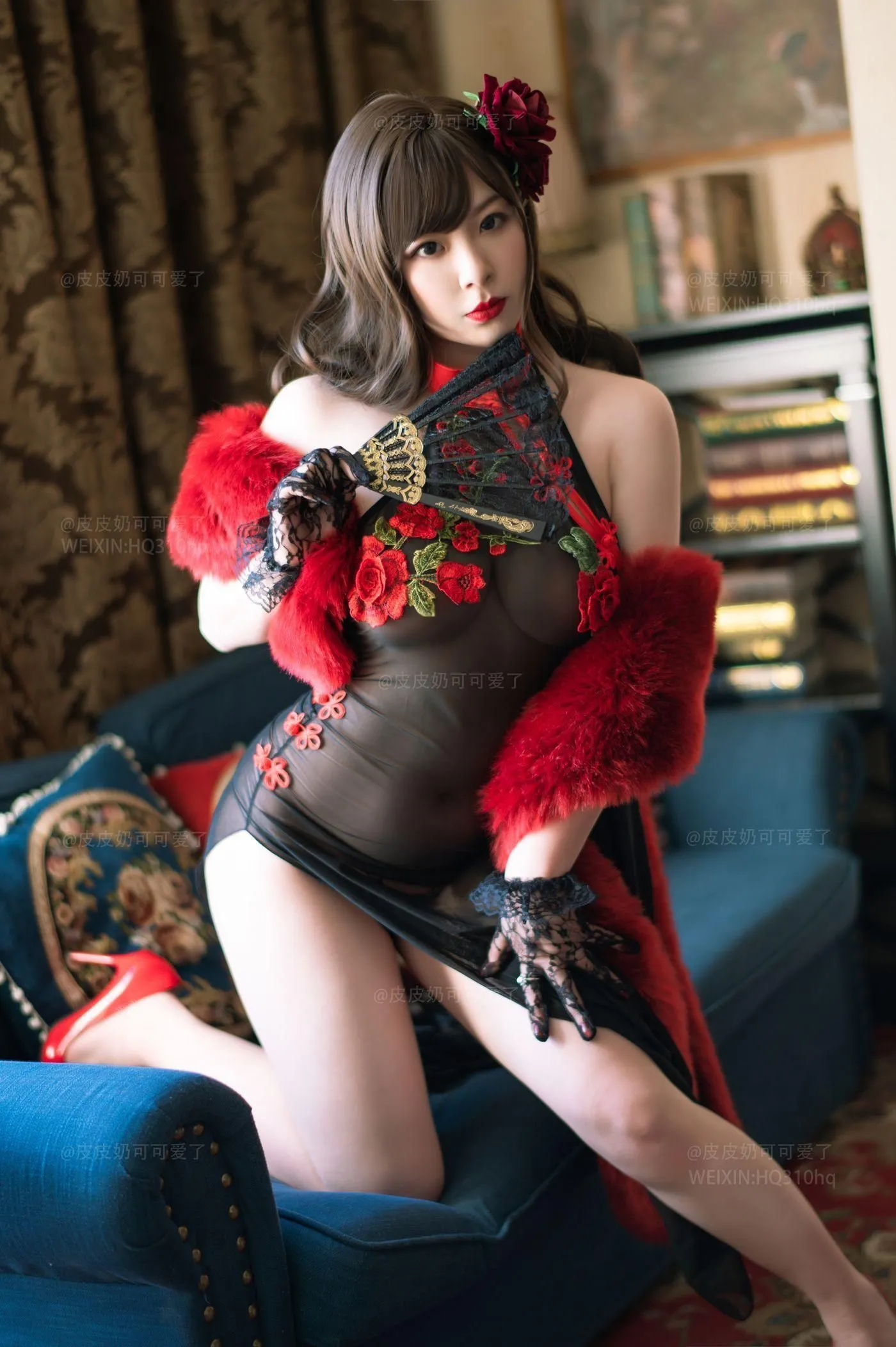 皮皮奶可可爱了啦 – NO.08 玫瑰 [50P]插图3