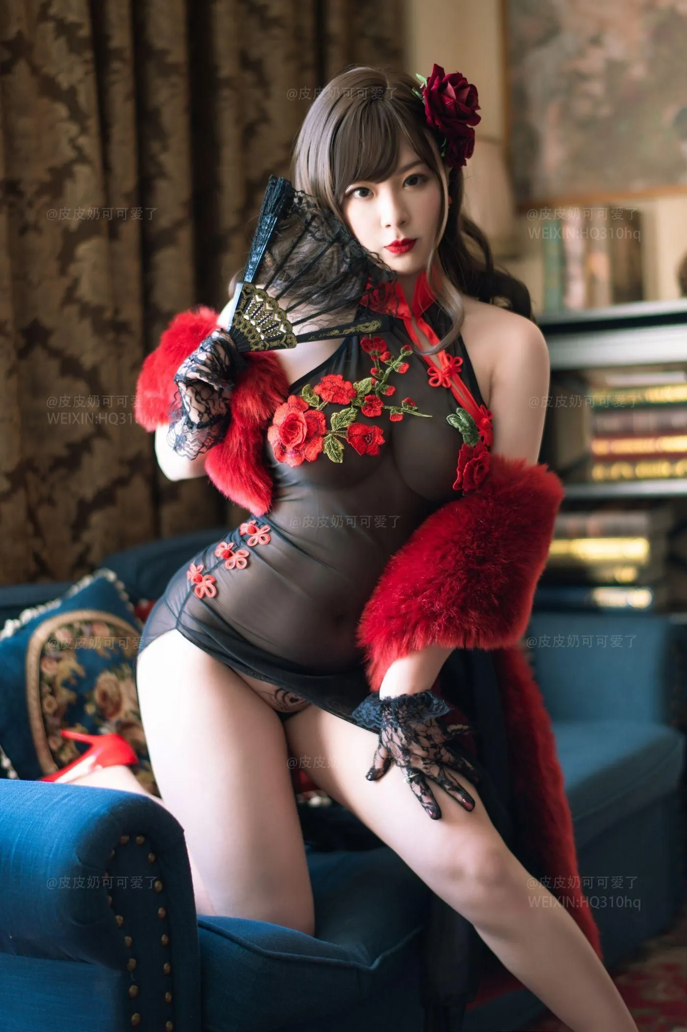 皮皮奶可可爱了啦 – NO.08 玫瑰 [50P]插图4