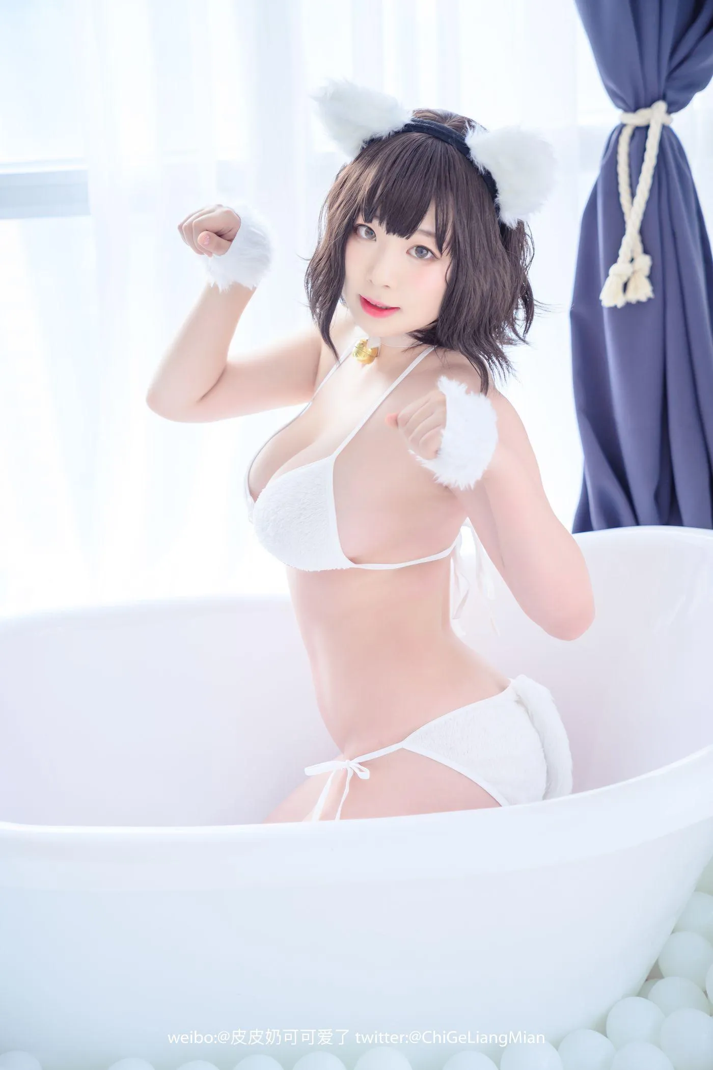 皮皮奶可可爱了啦 – NO.09 白猫 [50P]插图5
