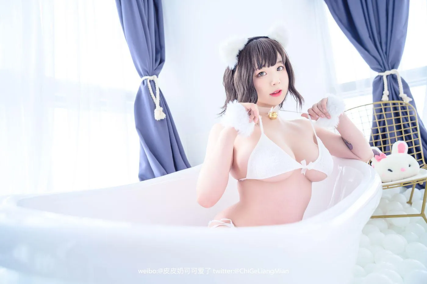 皮皮奶可可爱了啦 – NO.09 白猫 [50P]插图