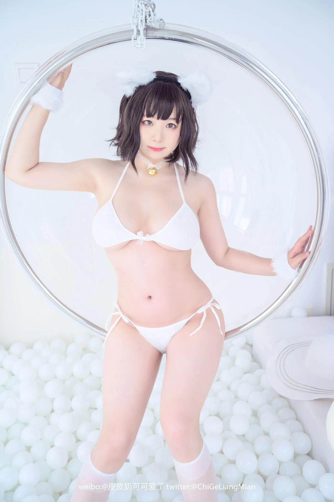 皮皮奶可可爱了啦 – NO.09 白猫 [50P]插图6