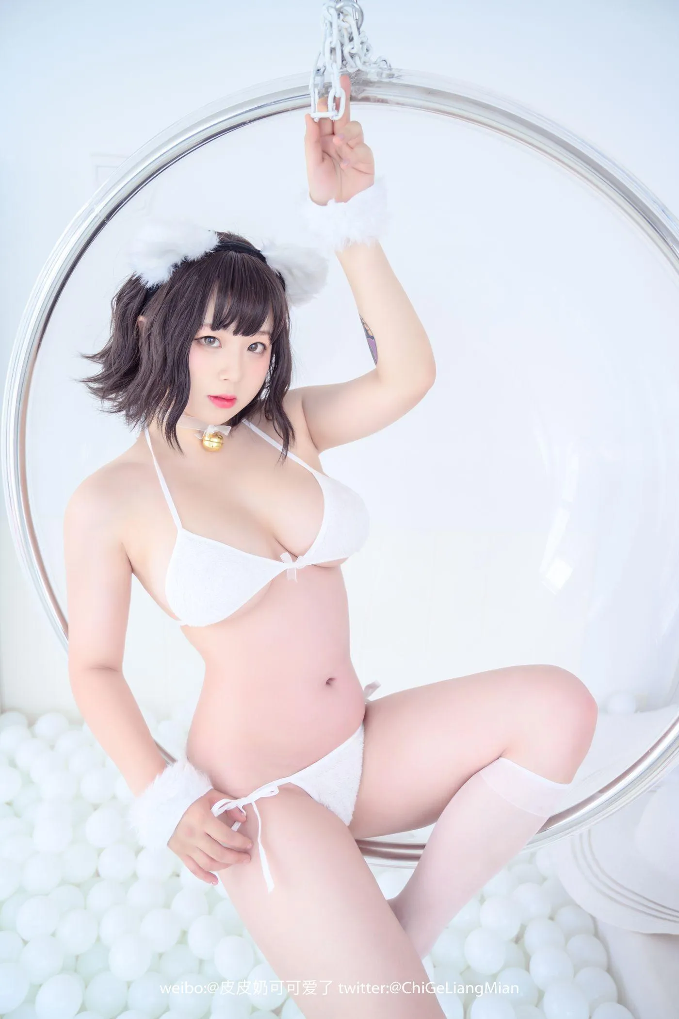 皮皮奶可可爱了啦 – NO.09 白猫 [50P]插图9