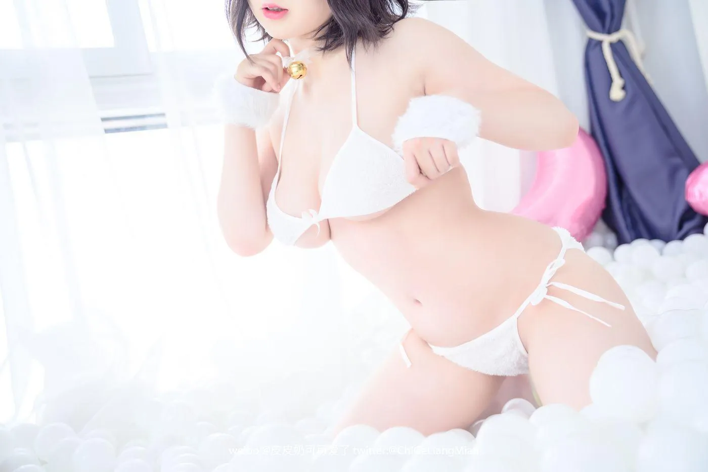 皮皮奶可可爱了啦 – NO.09 白猫 [50P]插图1