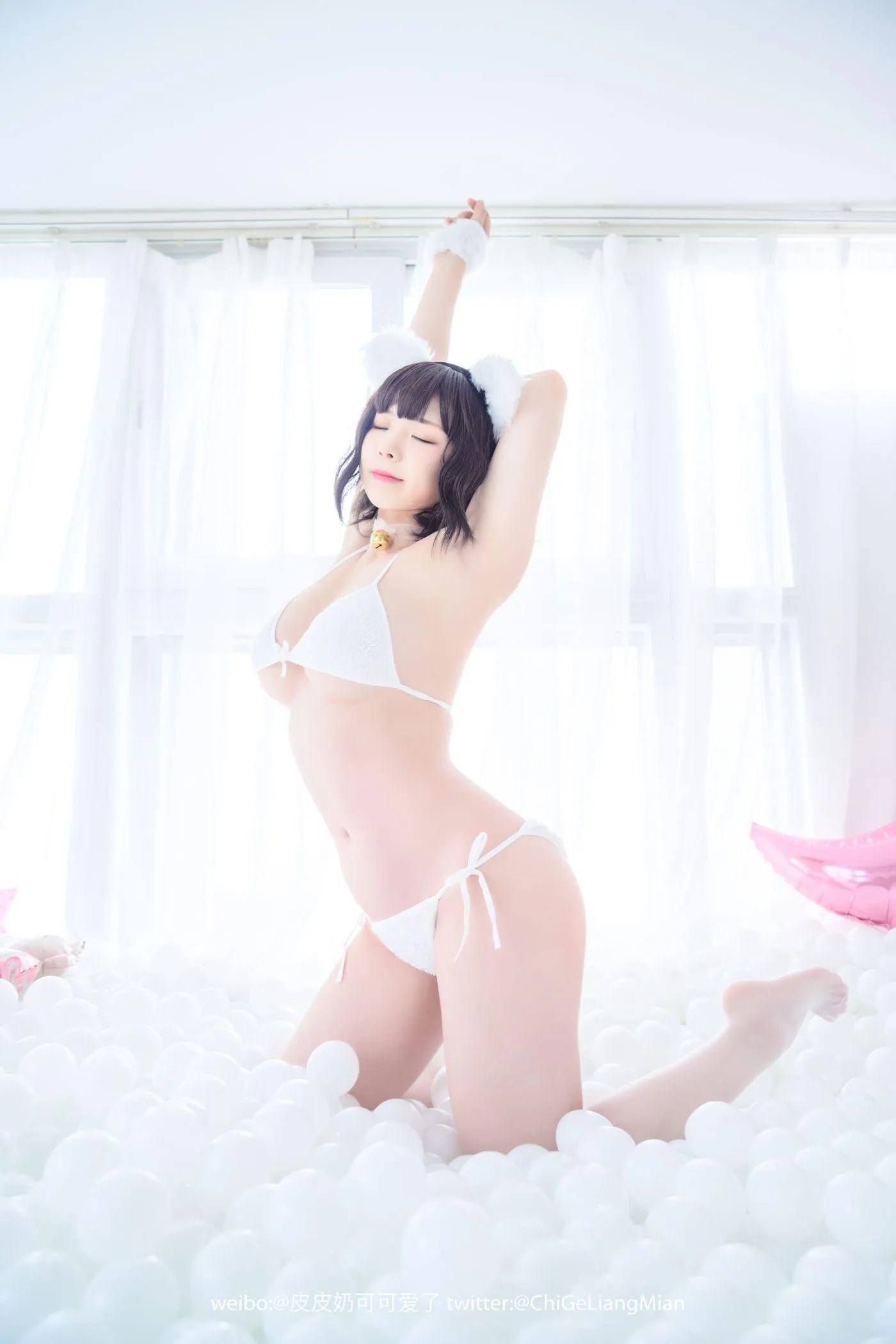 皮皮奶可可爱了啦 – NO.09 白猫 [50P]插图9