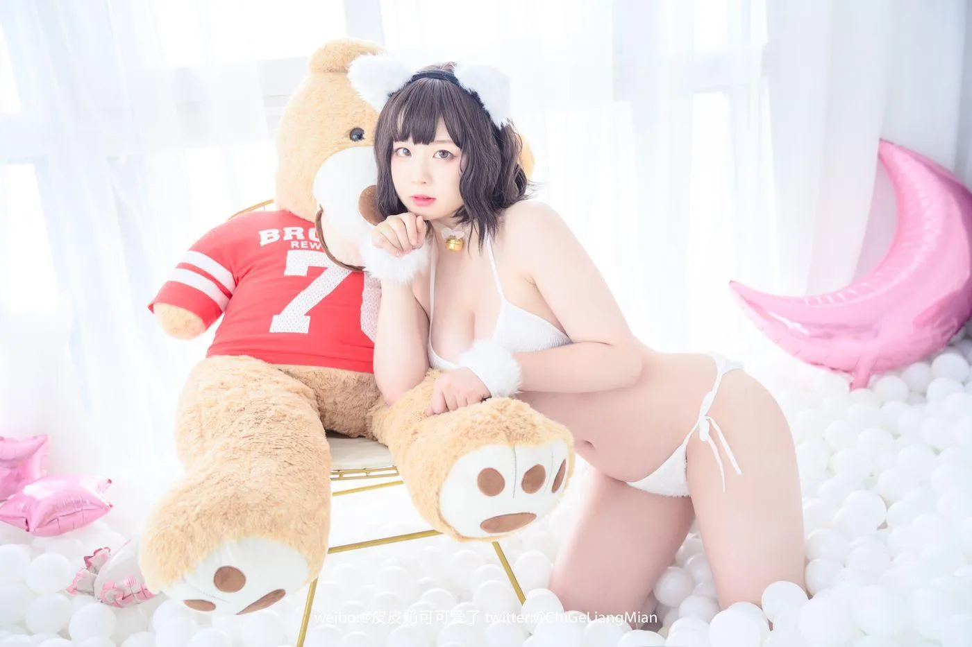 皮皮奶可可爱了啦 – NO.09 白猫 [50P]插图2
