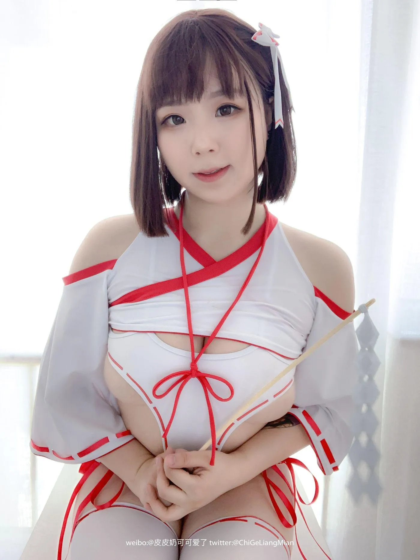 皮皮奶可可爱了啦 – NO.19 高叉巫女 [73P]插图4