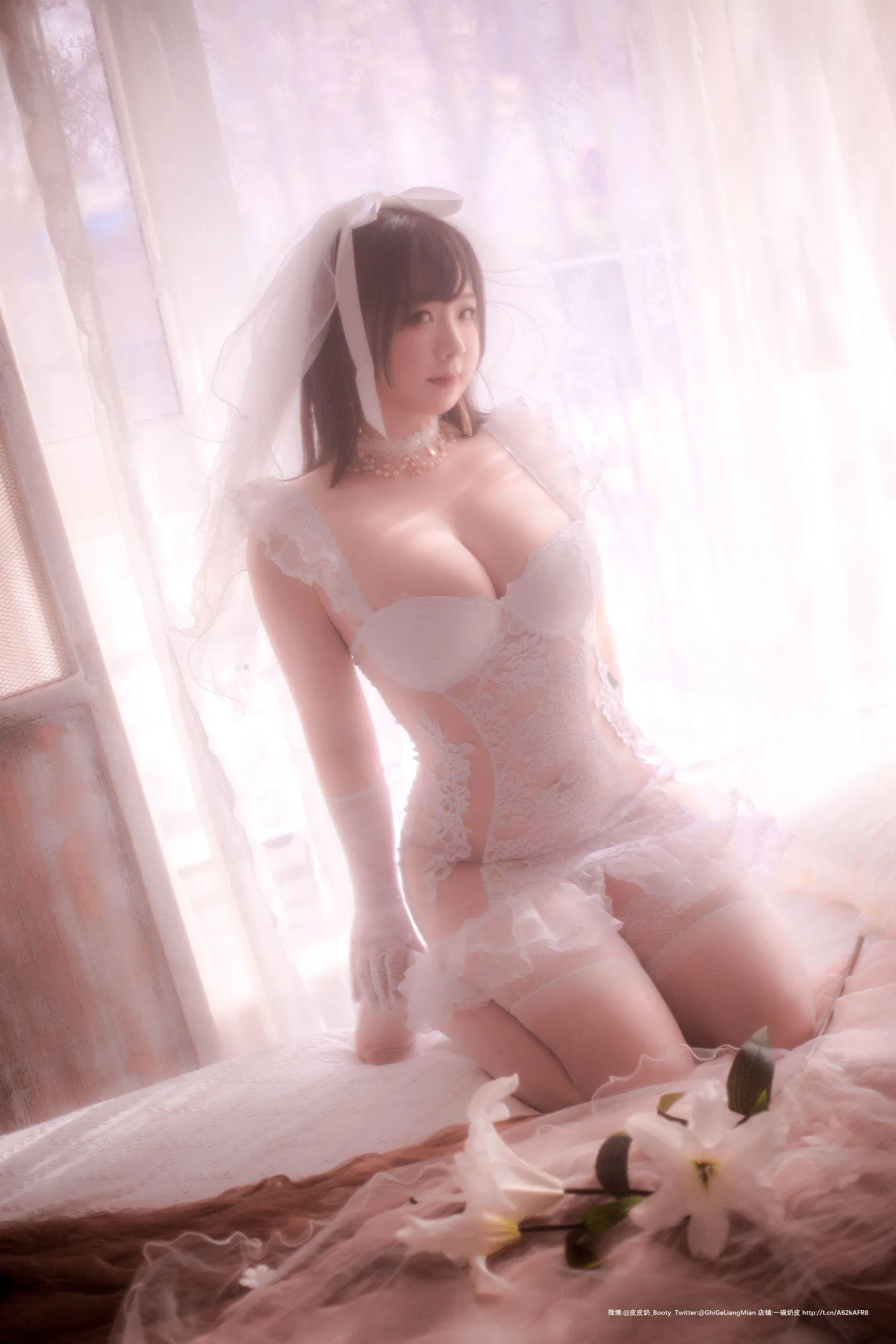 皮皮奶可可爱了啦 – NO.28 朦胧婚纱 [66P]插图6