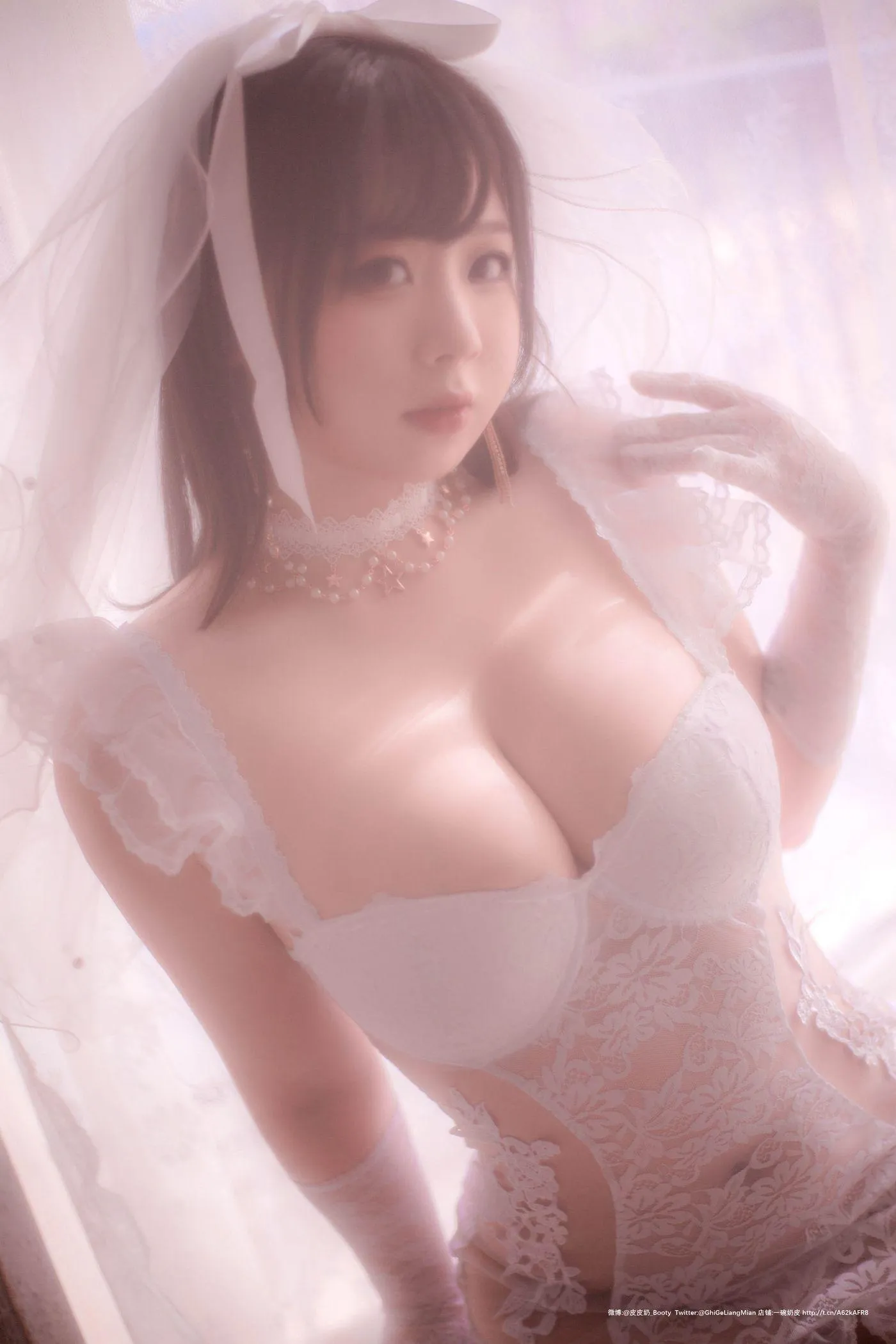 皮皮奶可可爱了啦 – NO.28 朦胧婚纱 [66P]插图7