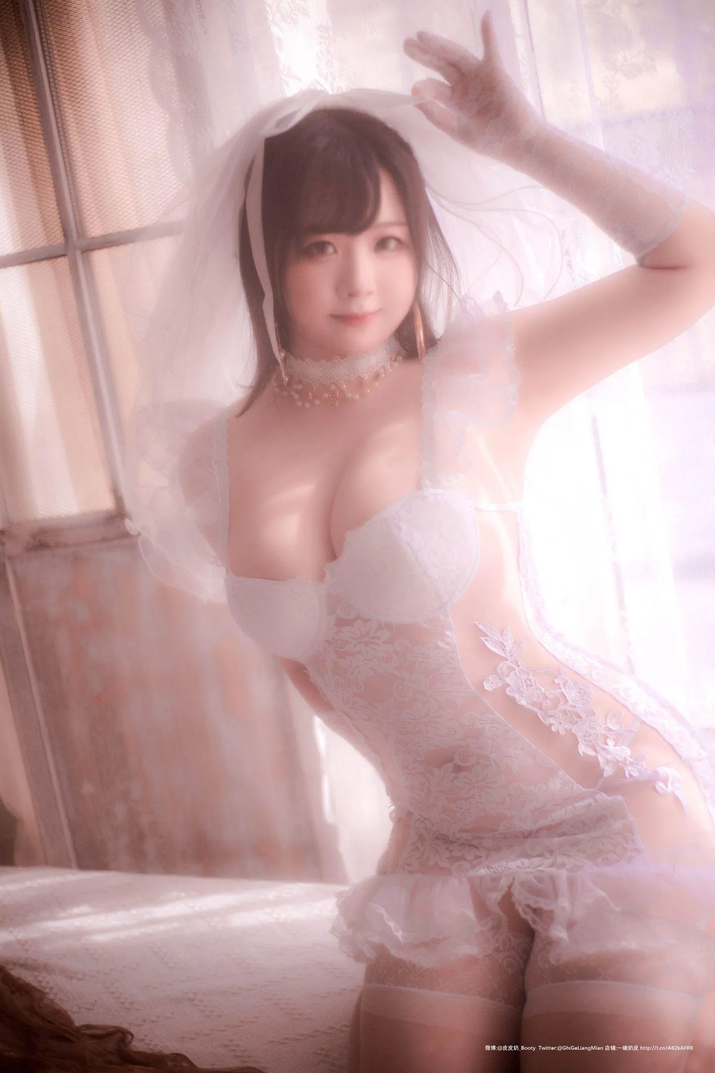 皮皮奶可可爱了啦 – NO.28 朦胧婚纱 [66P]插图8