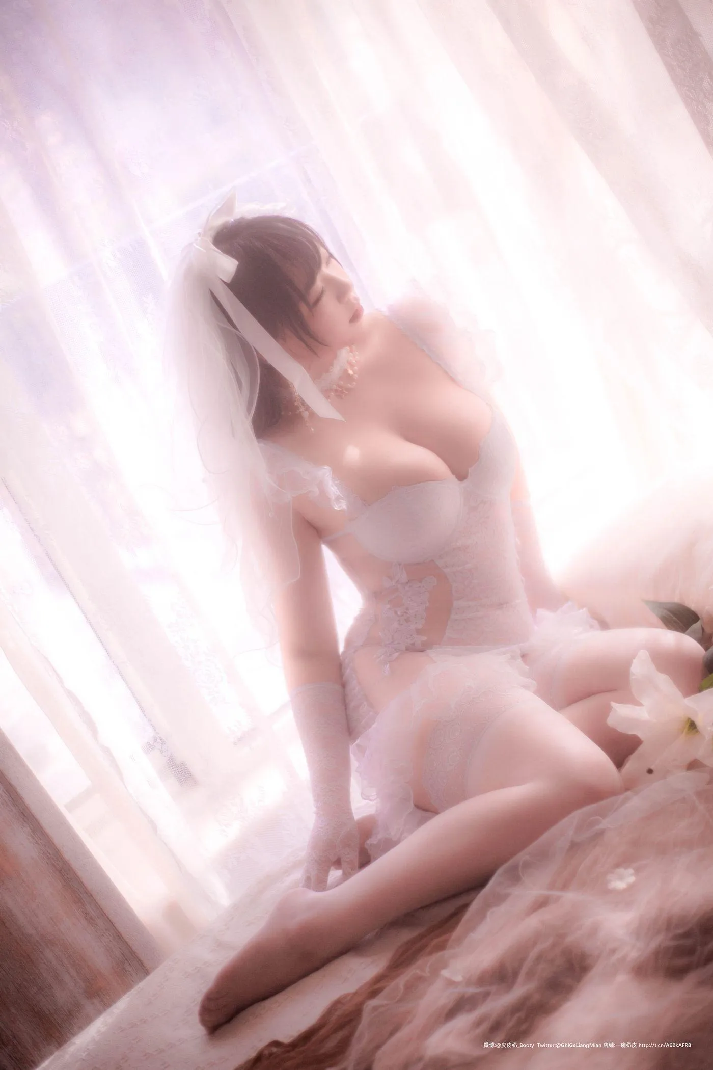 皮皮奶可可爱了啦 – NO.28 朦胧婚纱 [66P]插图