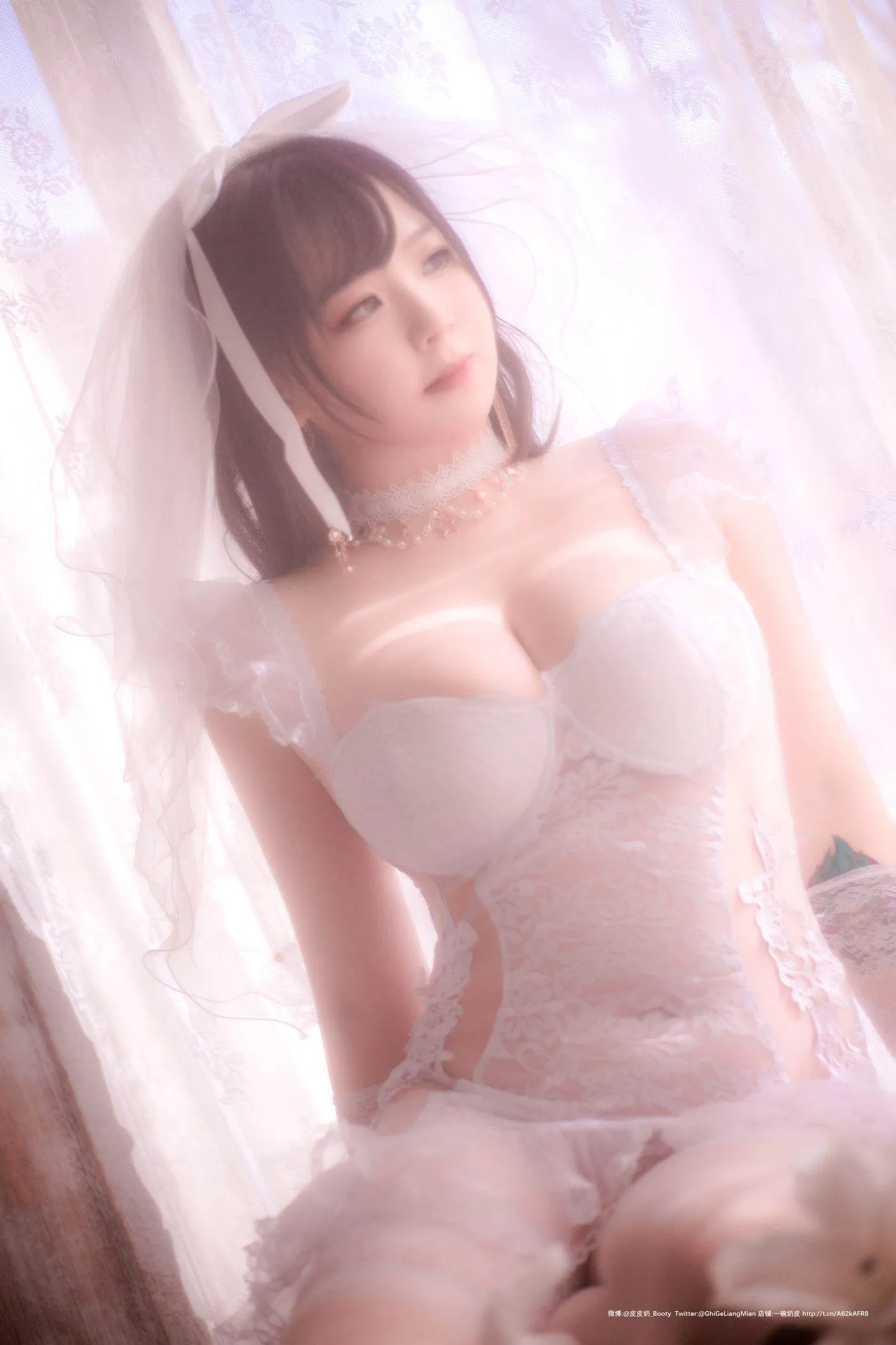 皮皮奶可可爱了啦 – NO.28 朦胧婚纱 [66P]插图3
