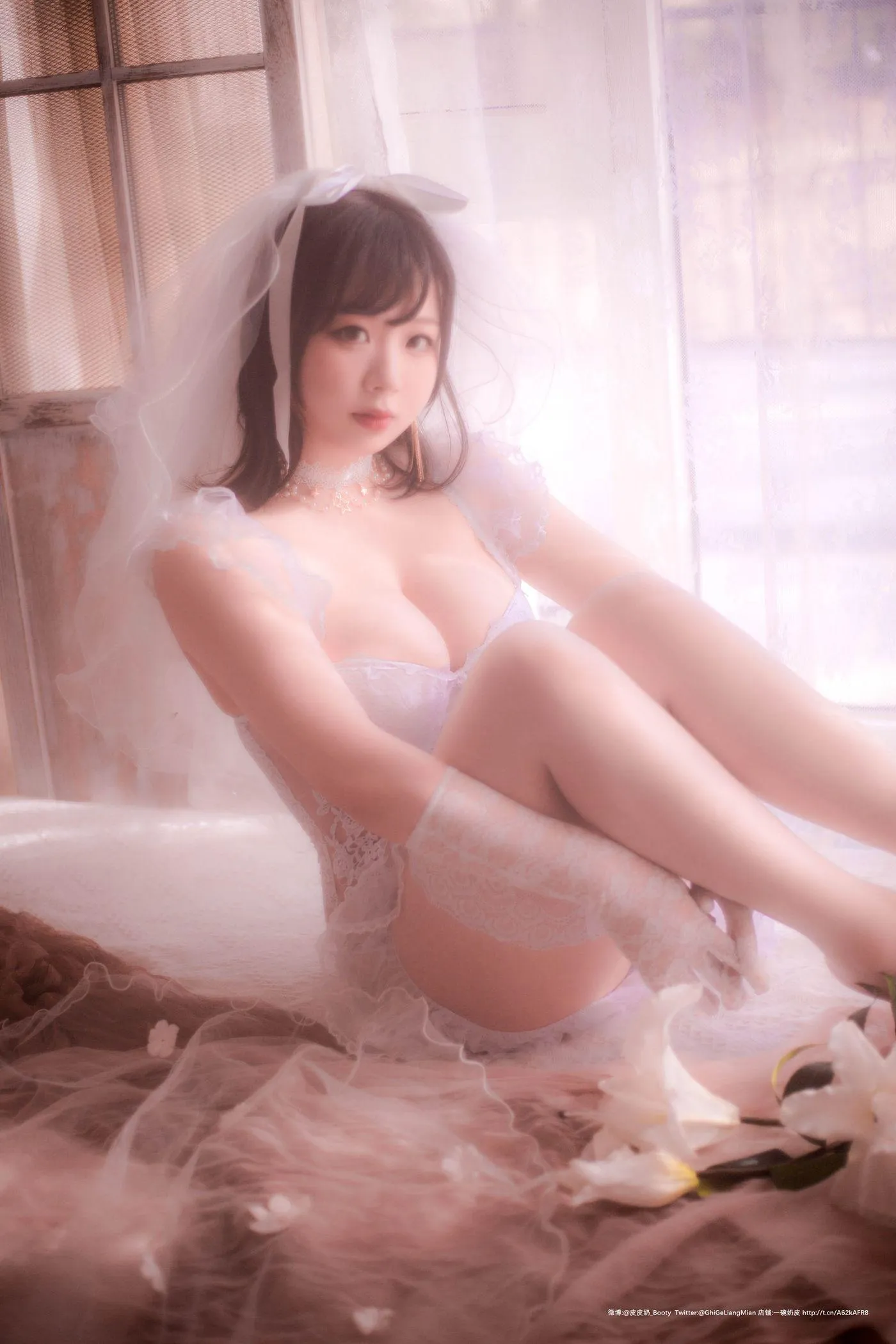 皮皮奶可可爱了啦 – NO.28 朦胧婚纱 [66P]插图