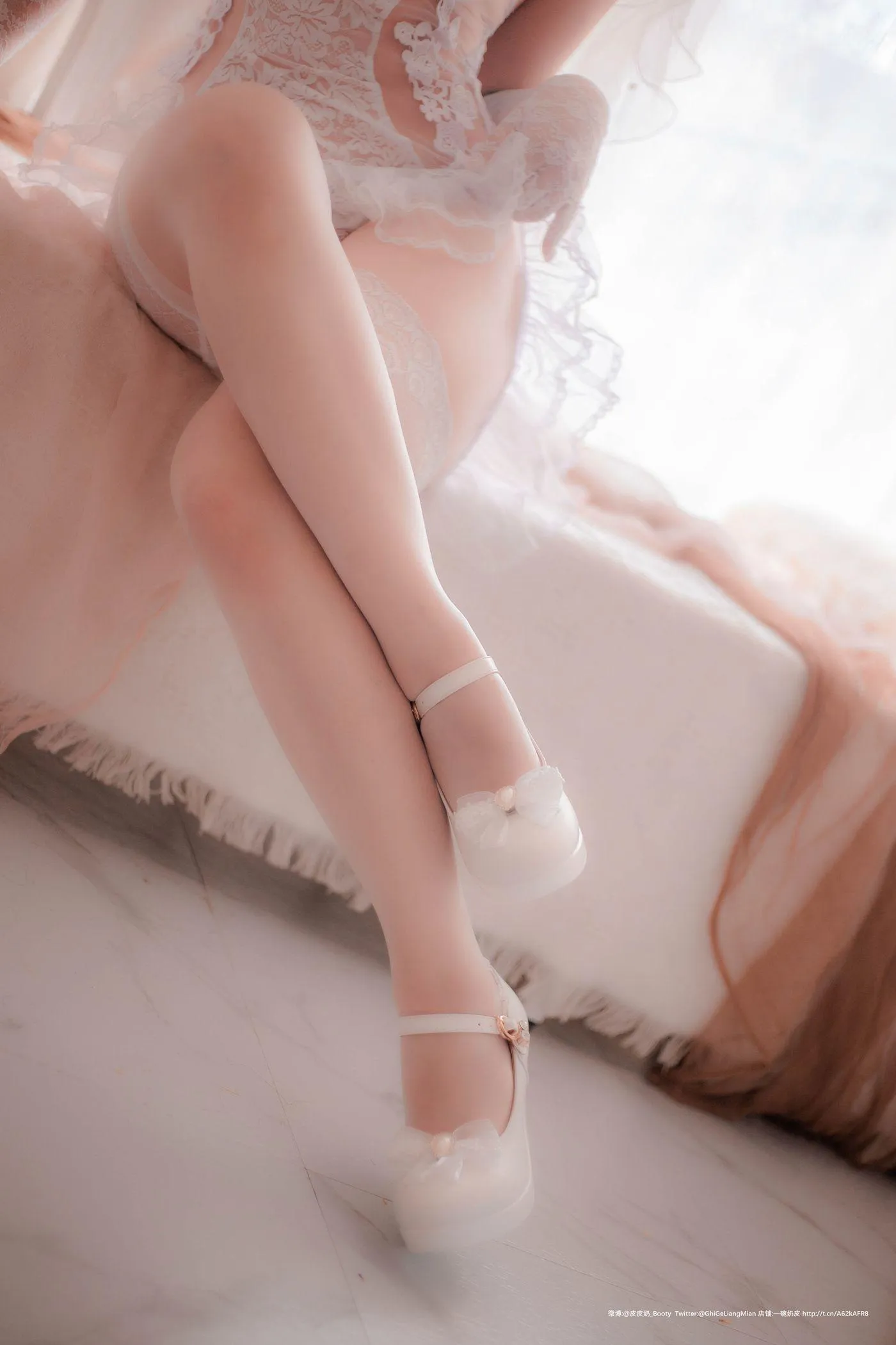 皮皮奶可可爱了啦 – NO.28 朦胧婚纱 [66P]插图3