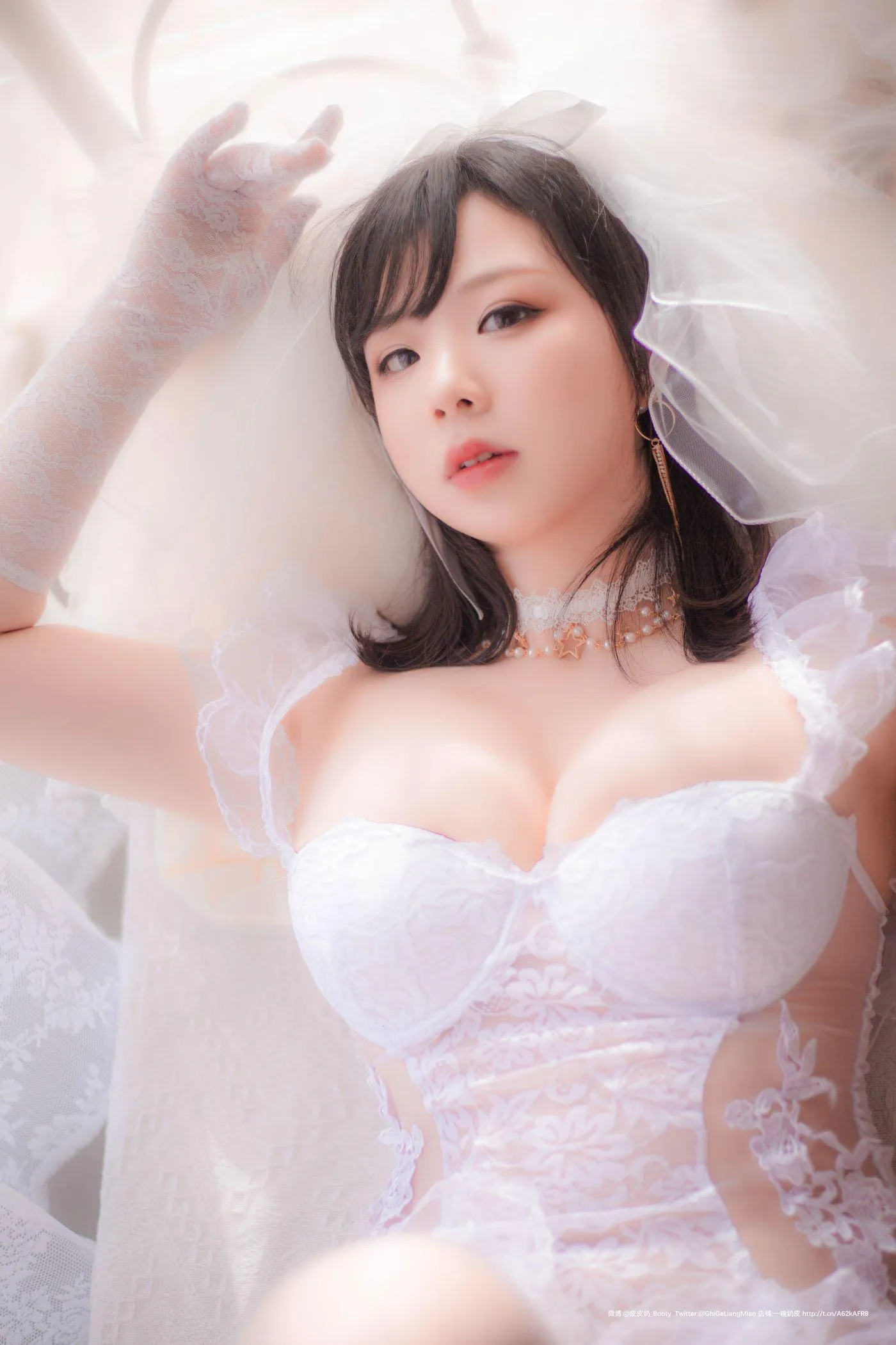 皮皮奶可可爱了啦 – NO.28 朦胧婚纱 [66P]插图4