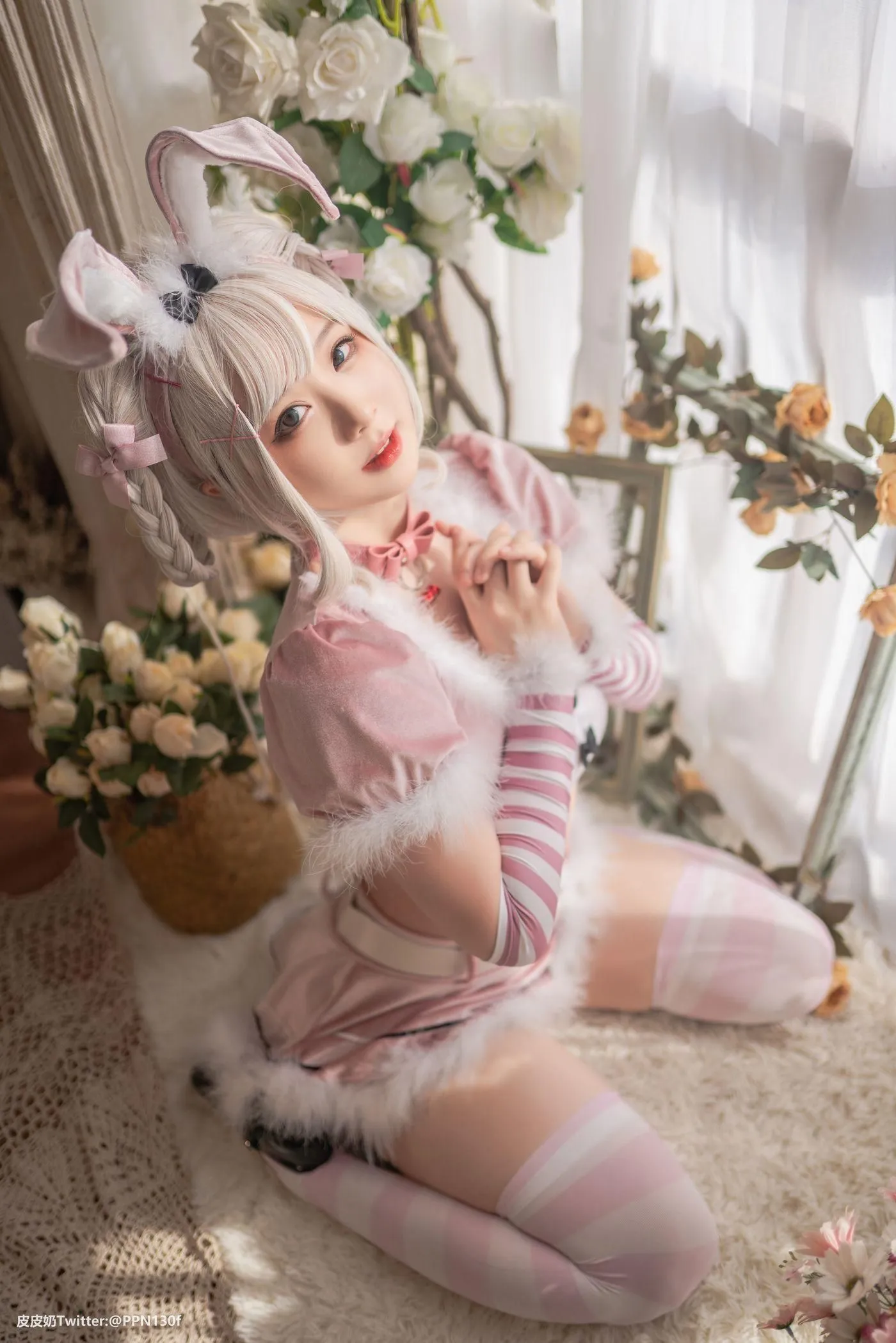 皮皮奶可可爱了啦 – NO.42 Vol.27 粉色兔兔 [71P]插图7