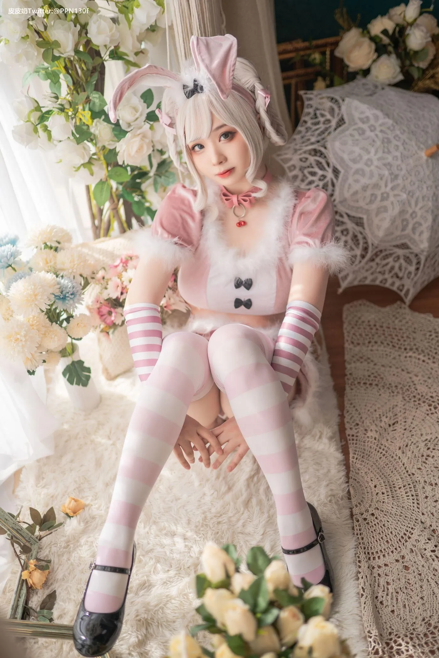 皮皮奶可可爱了啦 – NO.42 Vol.27 粉色兔兔 [71P]插图5