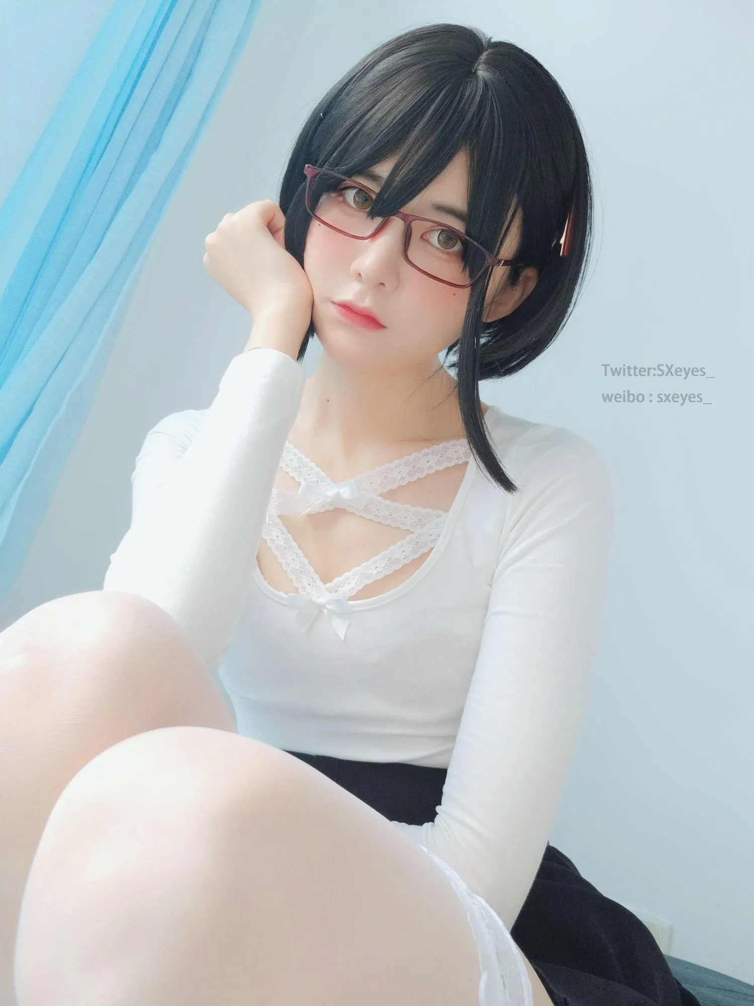 眼酱大魔王w Vol.13 白蕾丝姐姐 [27P]插图1